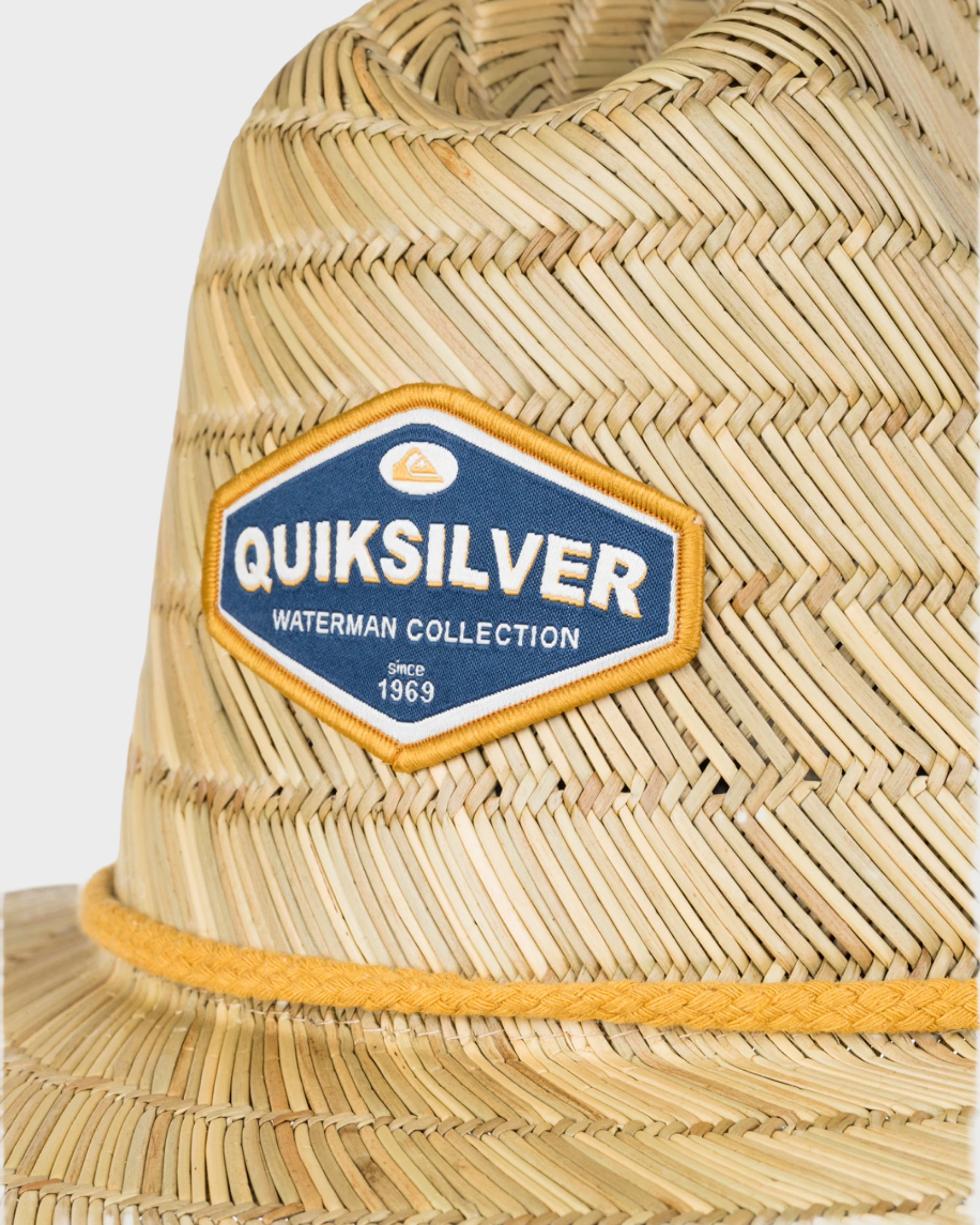 Mens Waterman Dredged Straw Lifeguard Hat