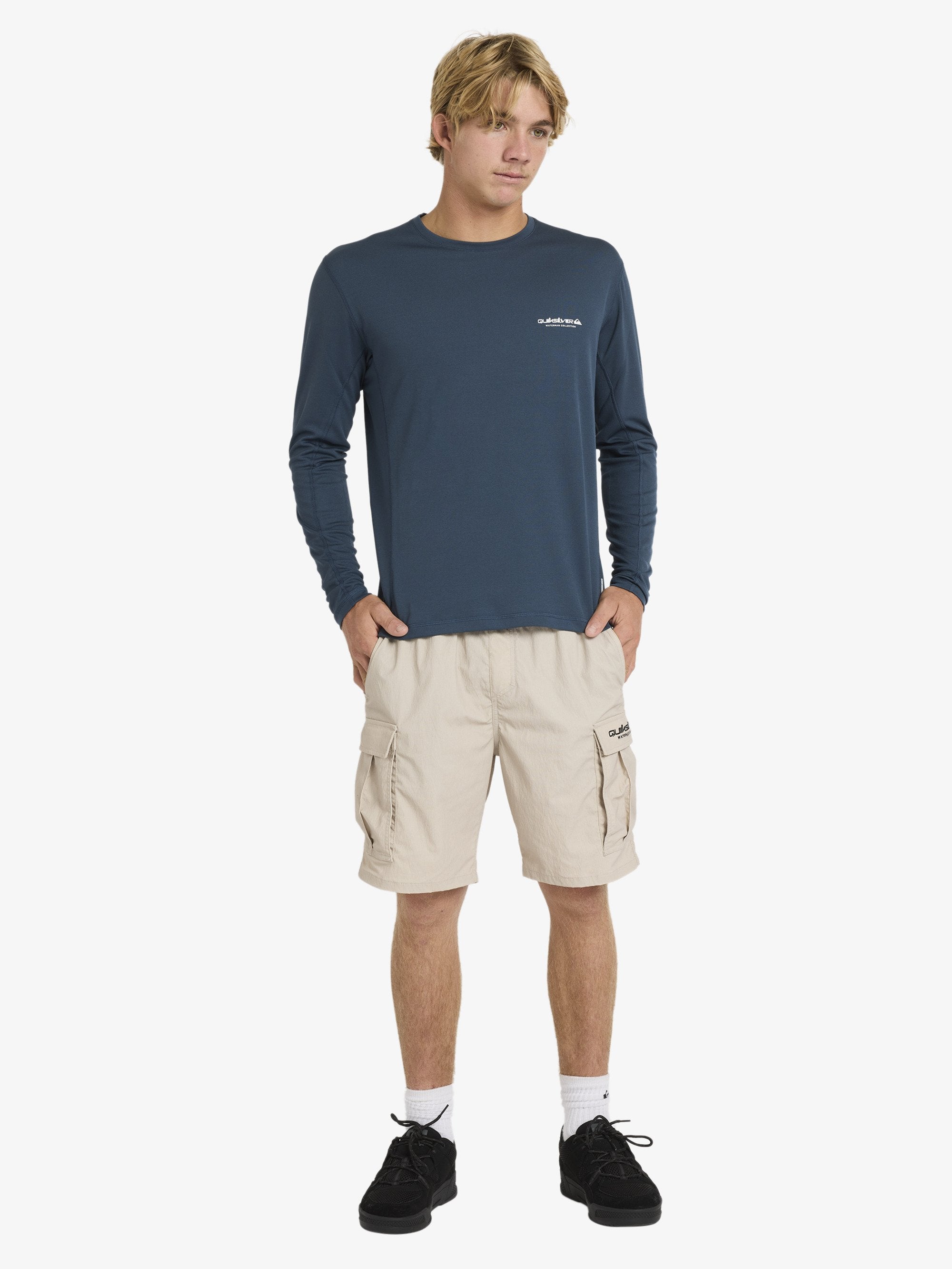 Mens Sea Grass Long Sleeve UPF 50 Rash Vest