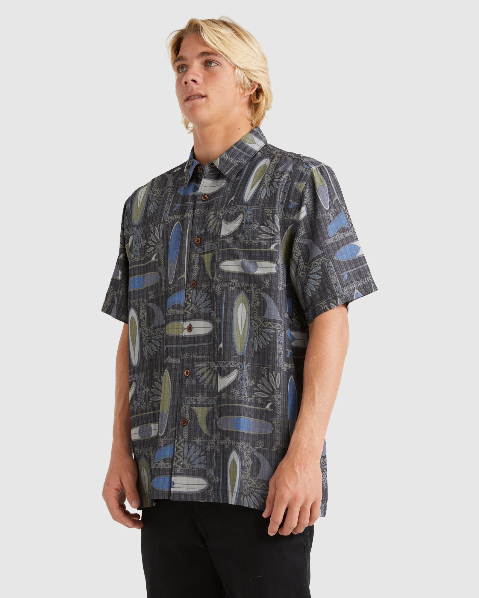 Mens Long Boards Short Sleeve Shirt