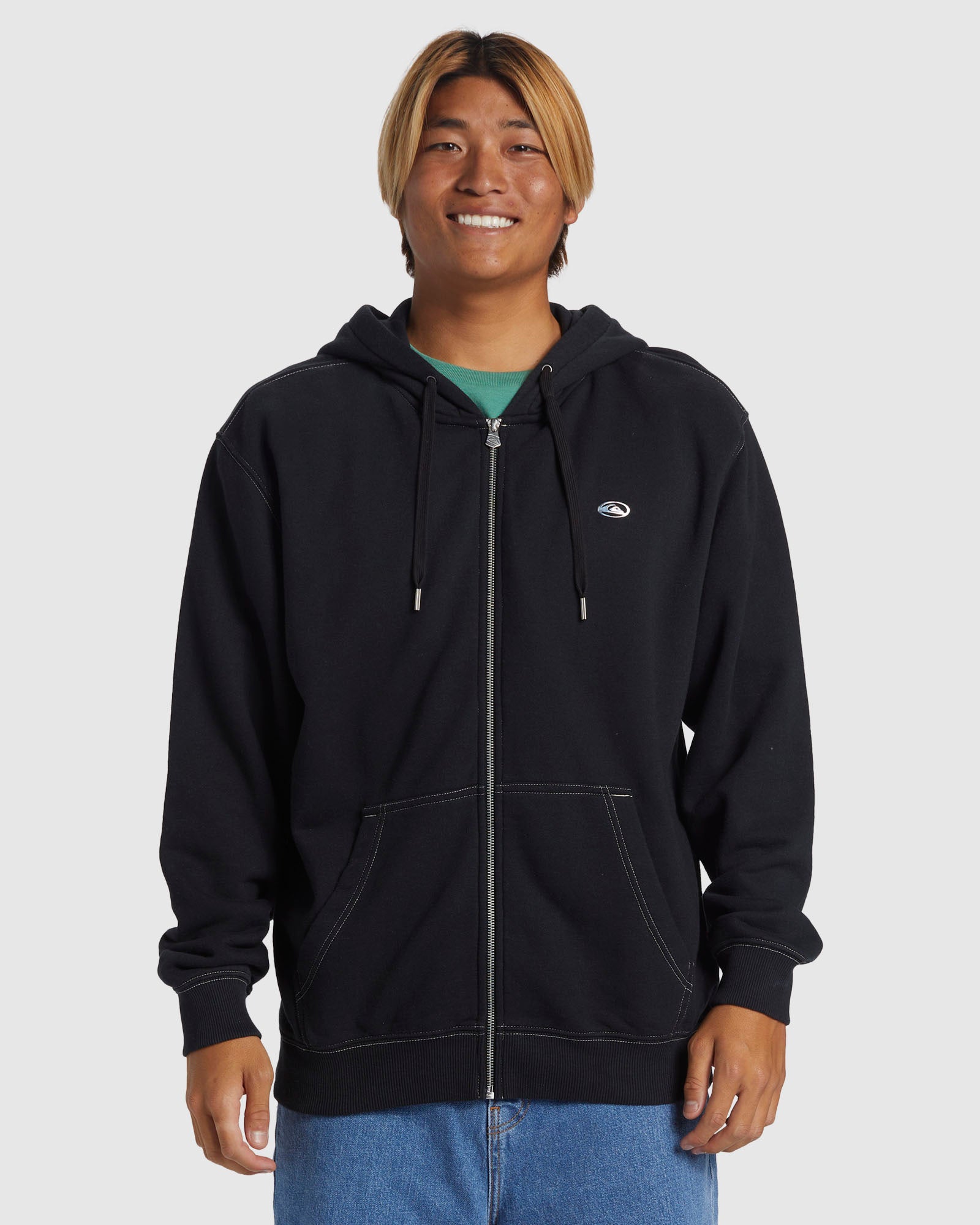 Mens Saturn Chrome Zip-Up Hoodie