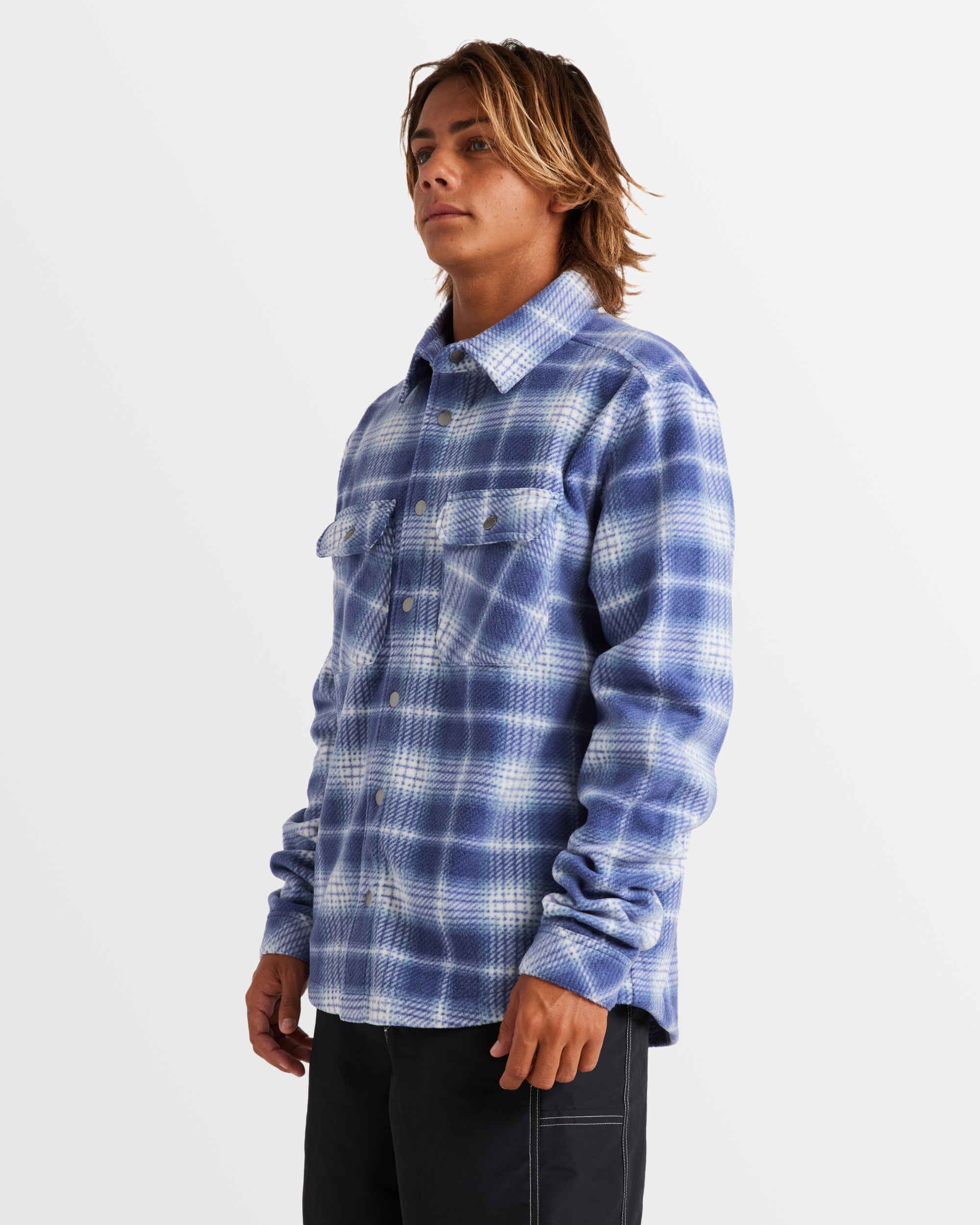 quiksilver fleece flannel