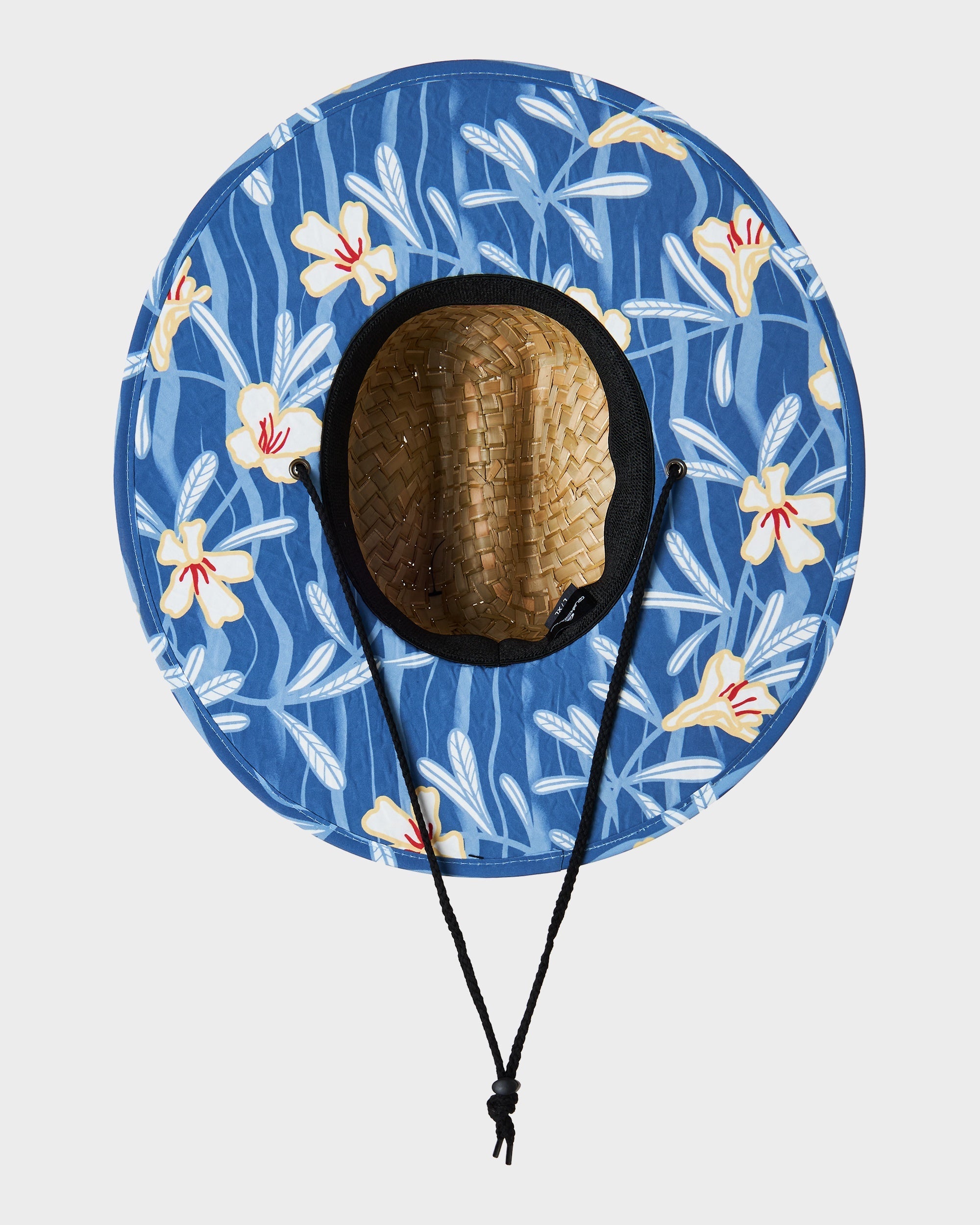 Mens Pierside Print Straw Hat