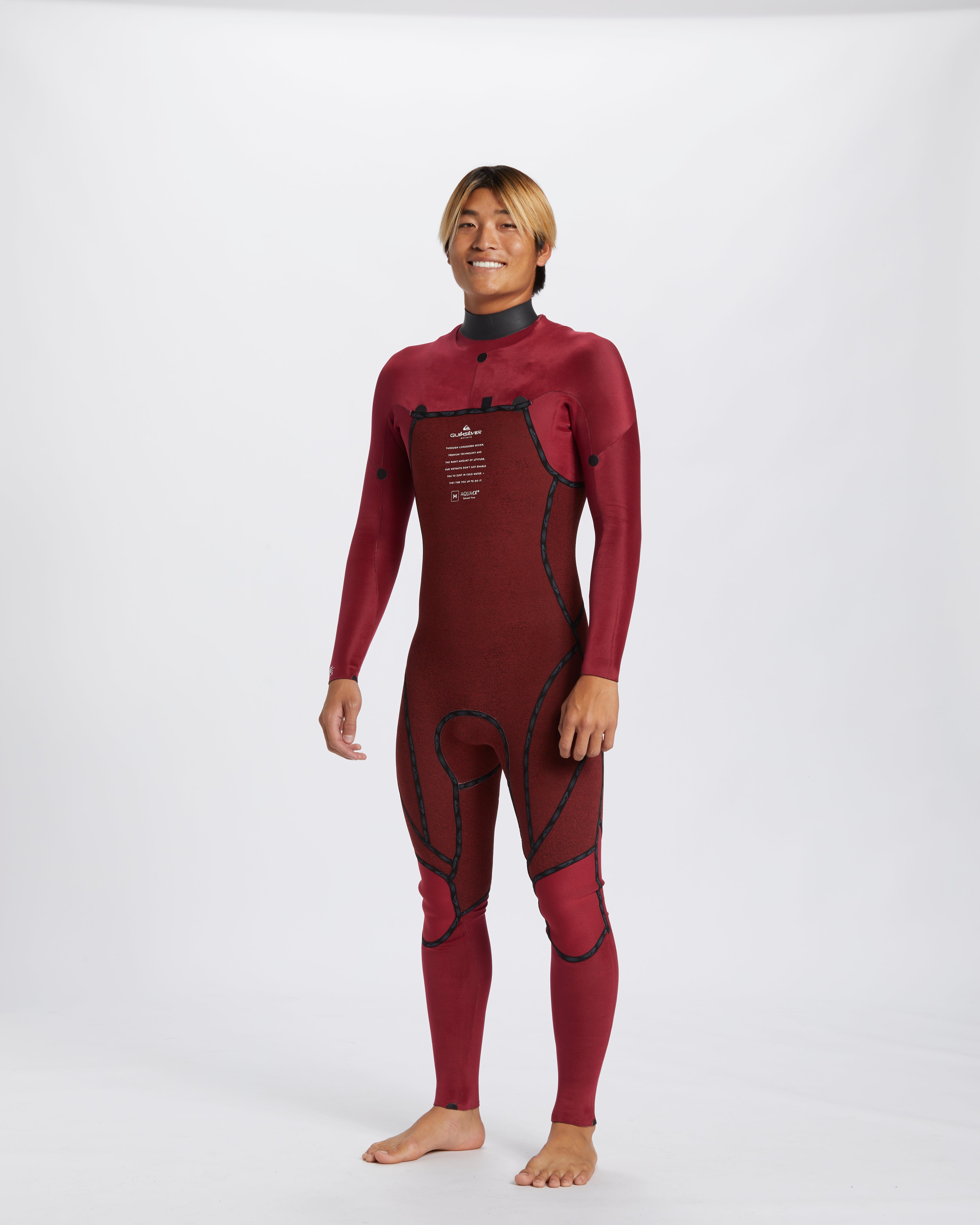 Mens 3/2mm Mercury Chest Zip Wetsuit – High Risk Red – Quiksilver AU