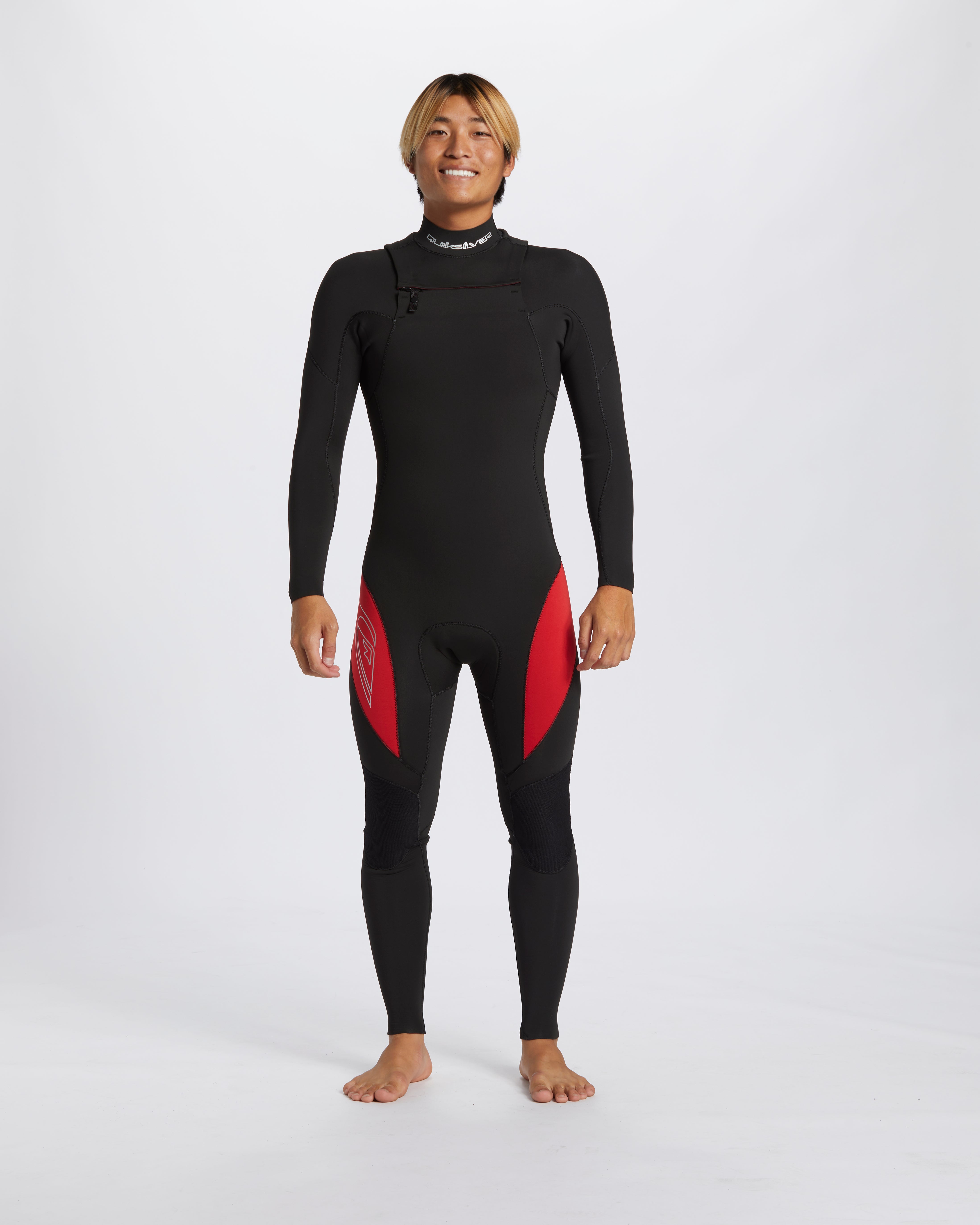 Mens 3/2mm Mercury Chest Zip Wetsuit – High Risk Red – Quiksilver AU