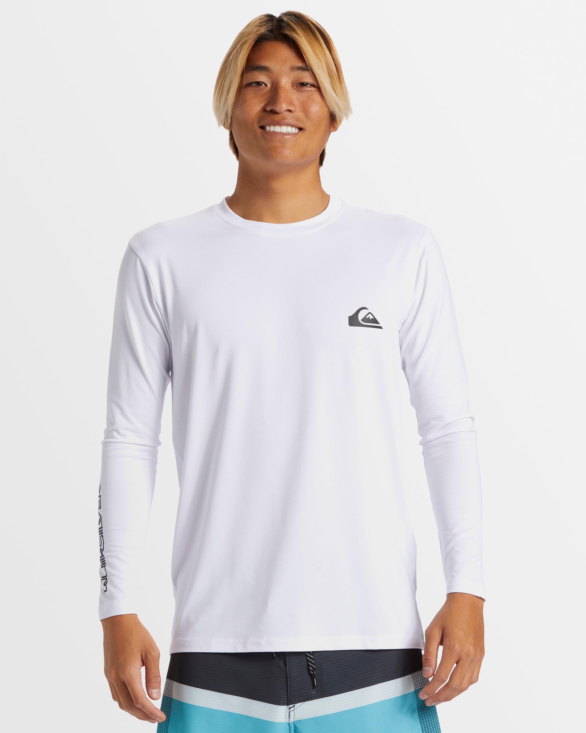 Mens Everyday Surf Long Sleeve Upf 50 Surf T-Shirt – White