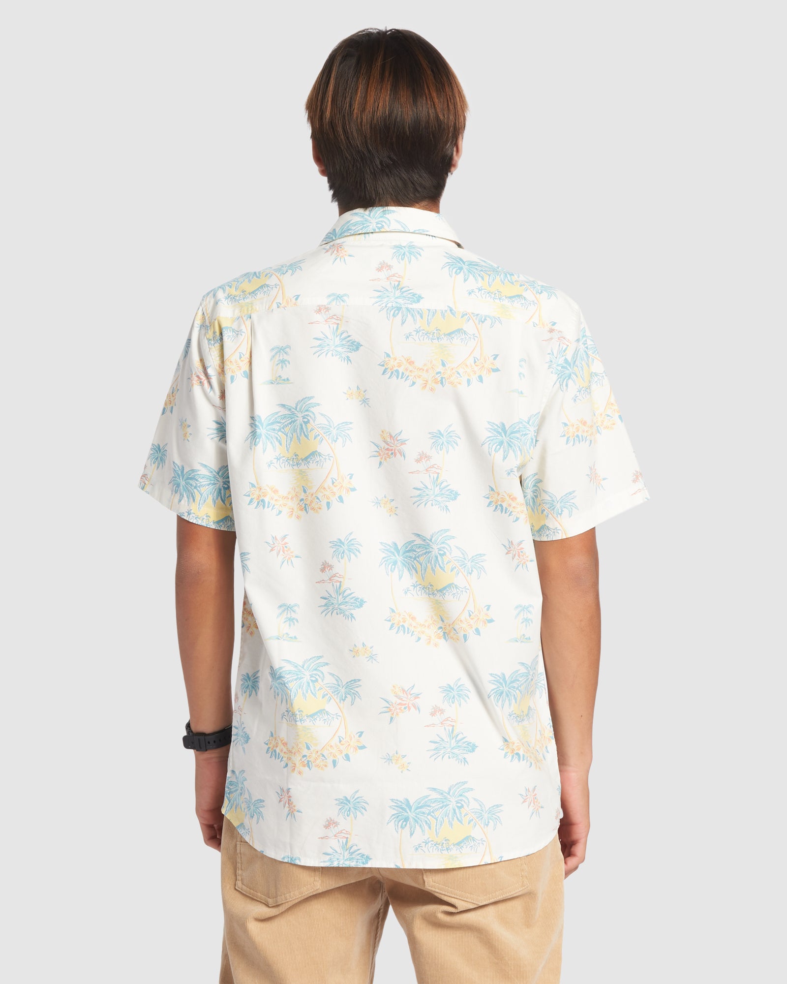 Mens Palm Spritz Short Sleeve Shirt