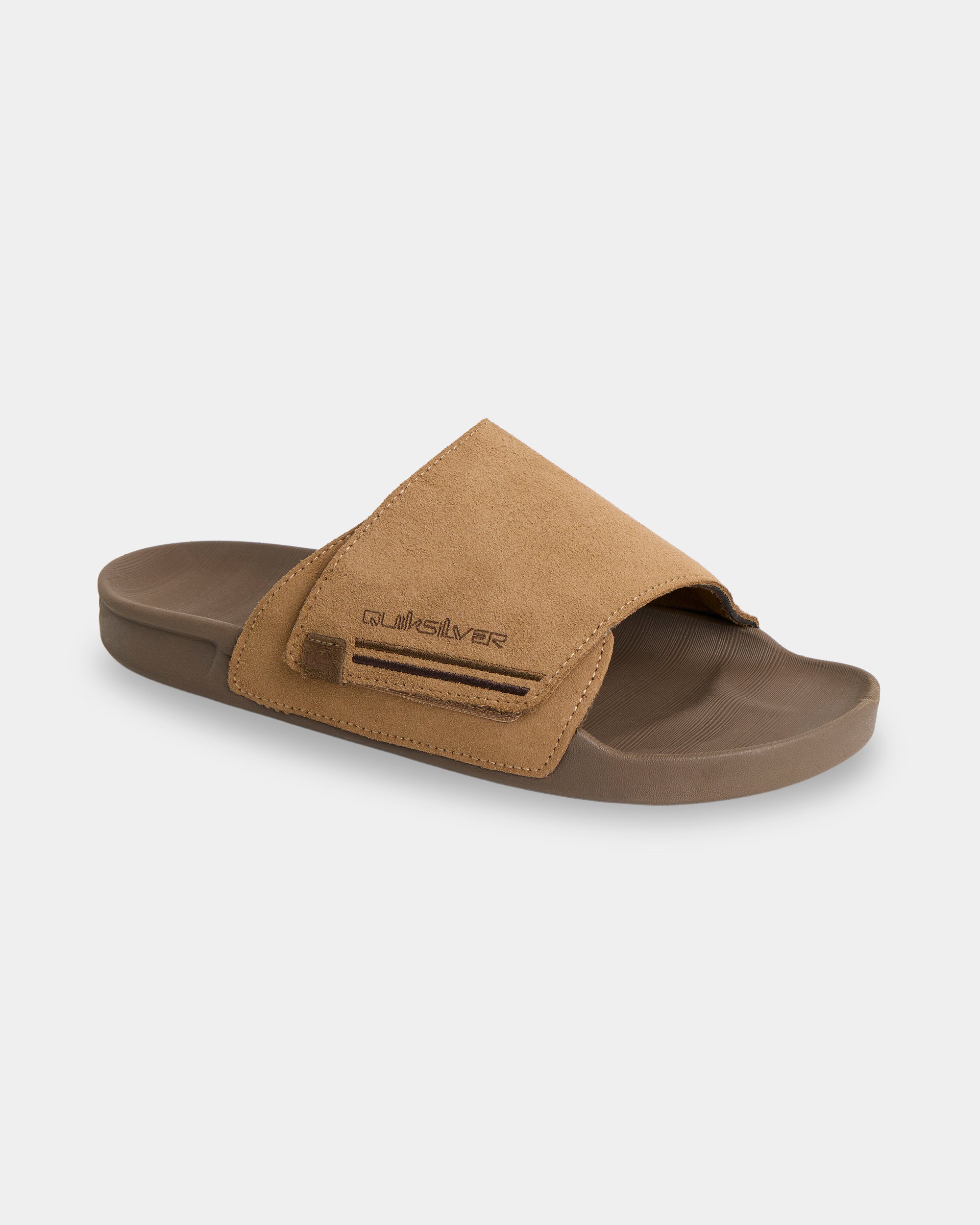 Mens Sunset Suede Slides – Tan – Quiksilver AU