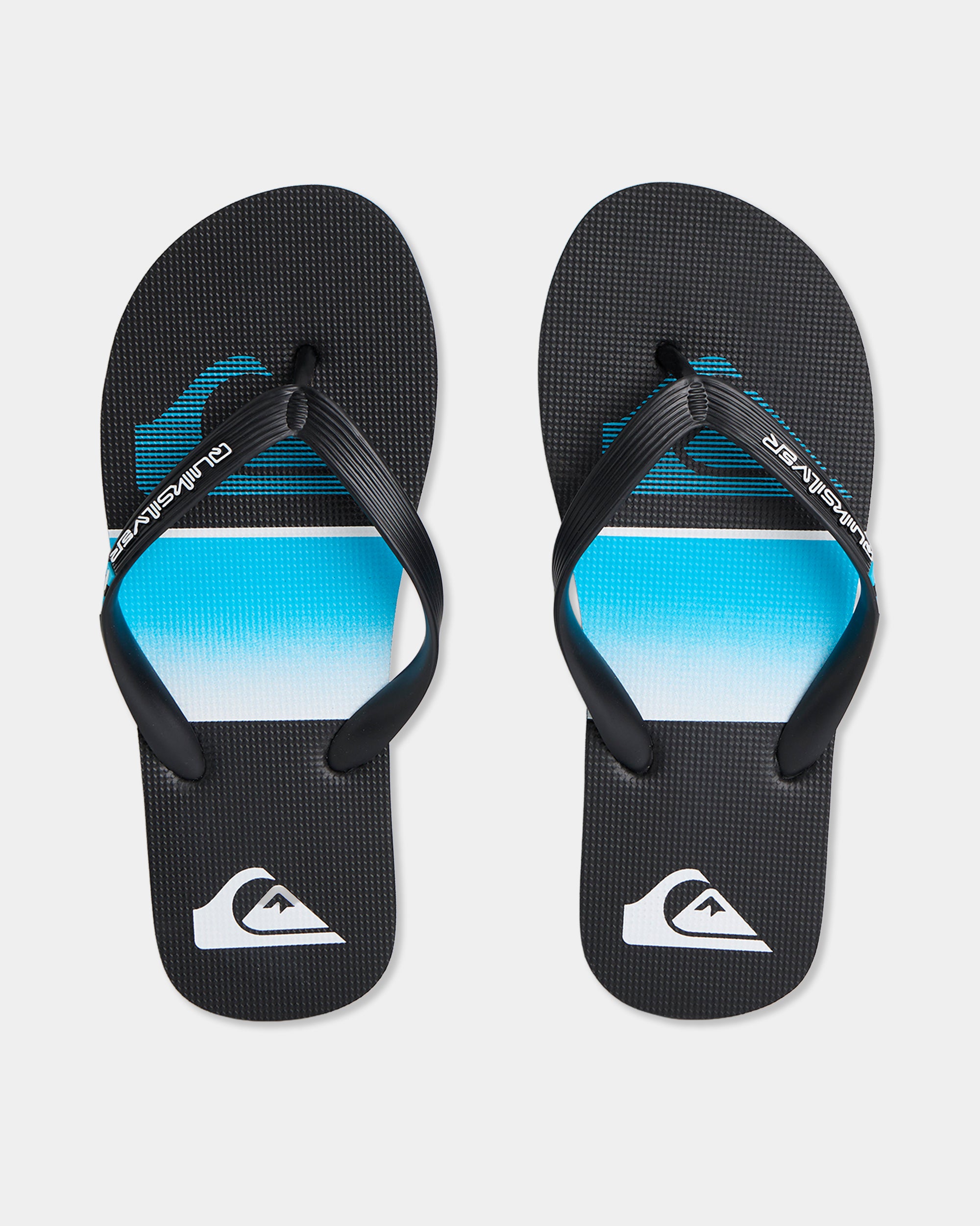 Mens Moncata Slab Thongs – Black/blue – Quiksilver AU