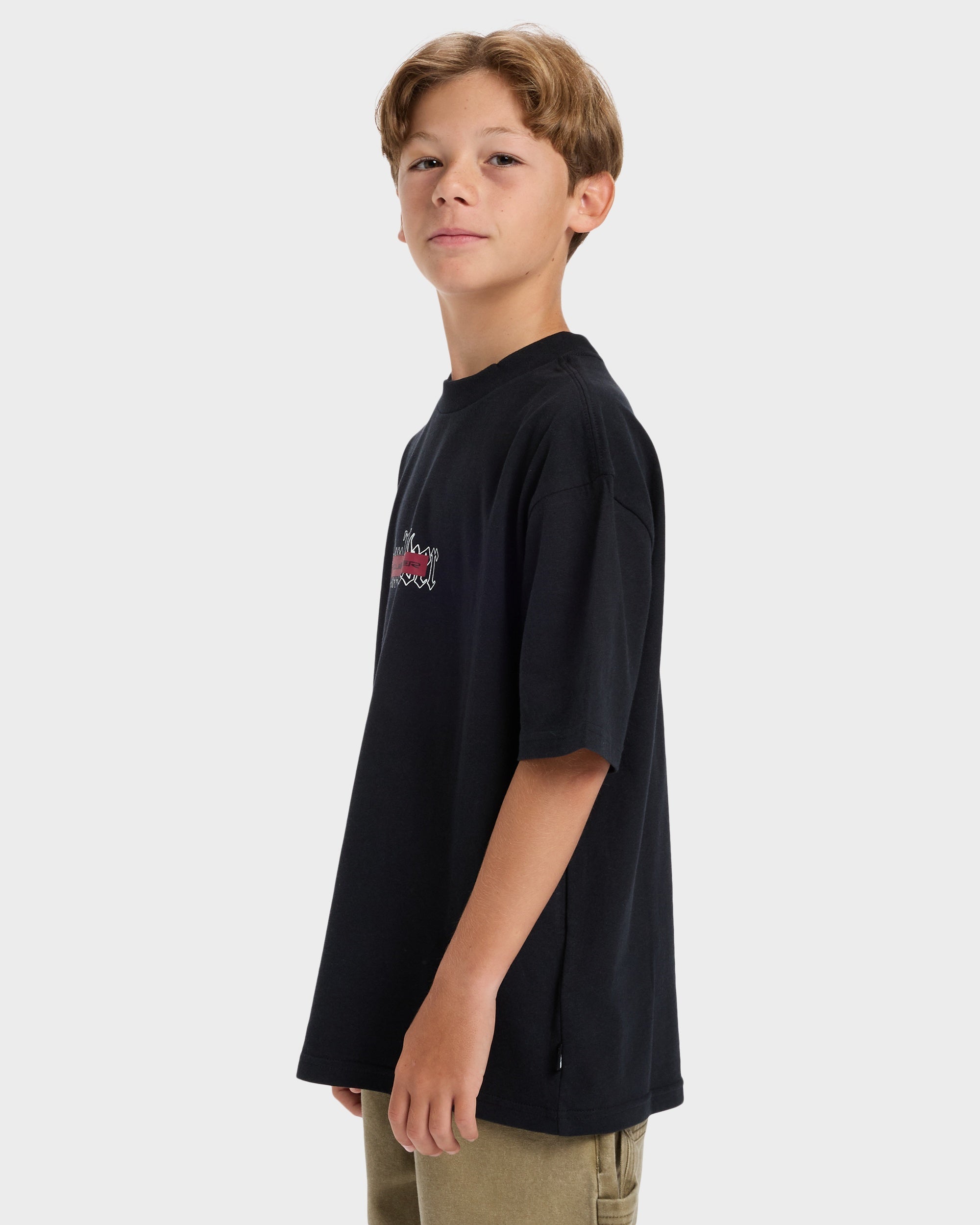 Boys 8-16 Mercury Double T-Shirt – Black – Quiksilver AU
