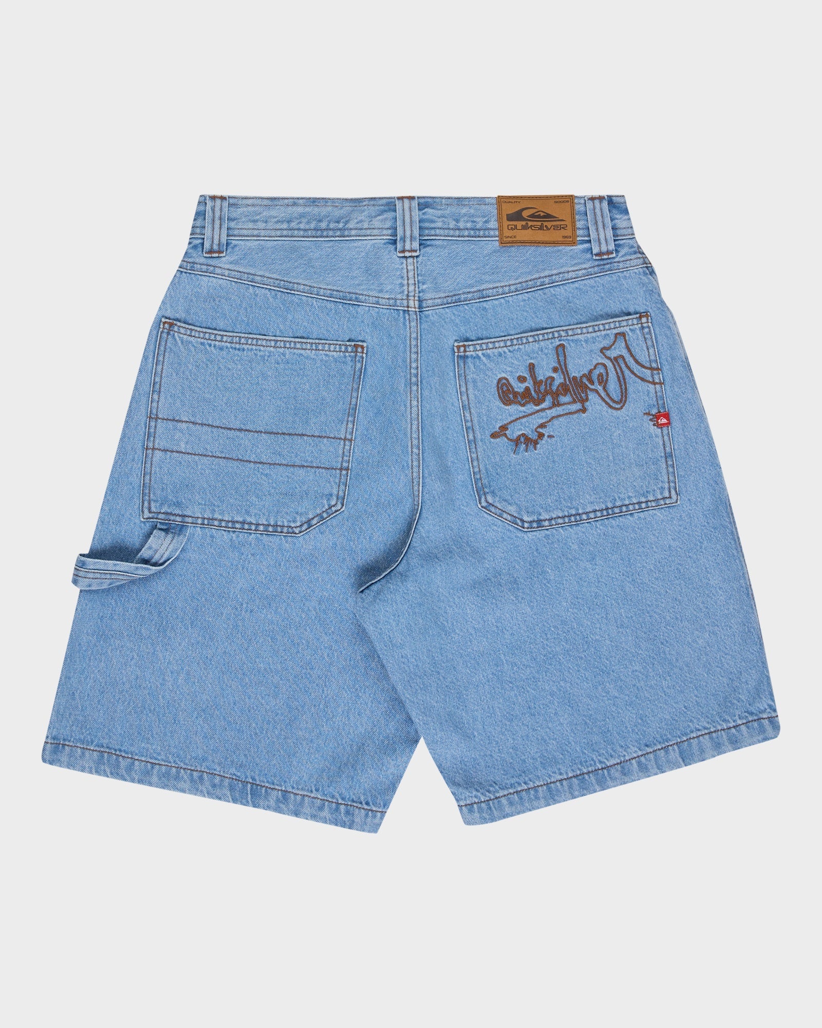 Mens YG Baggy Denim Shorts – Indigo Light – Quiksilver AU