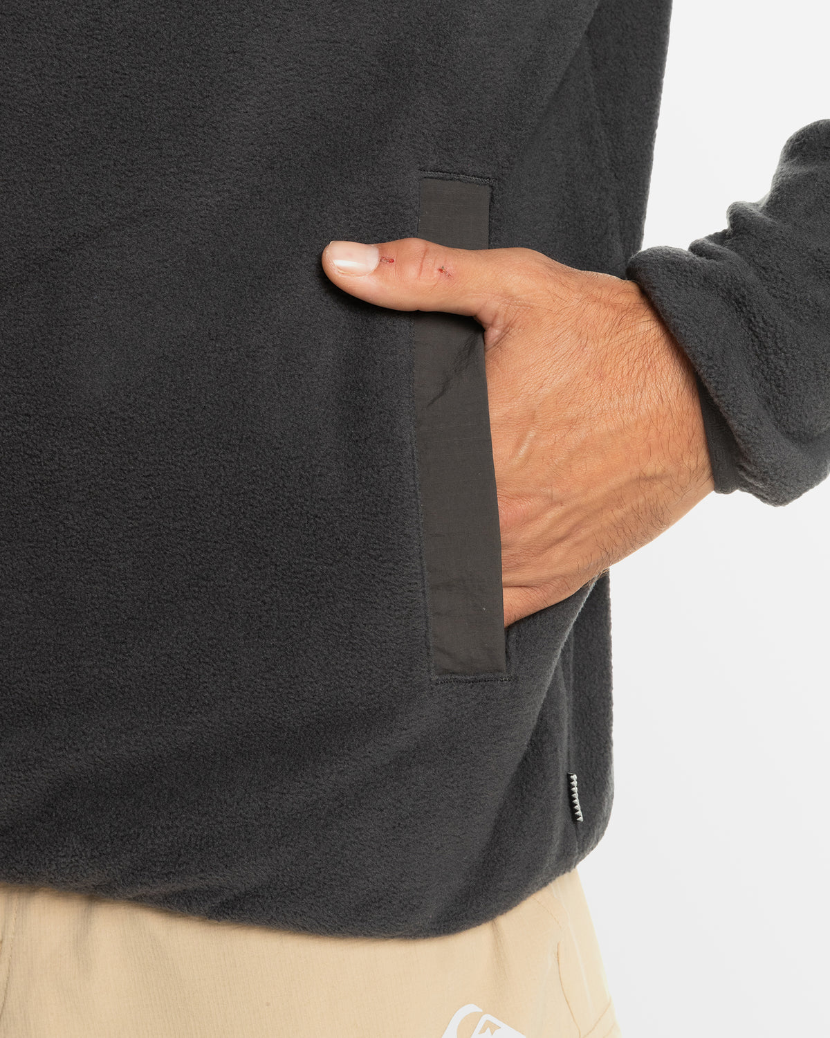 Mens No Destination Mock Neck Fleece