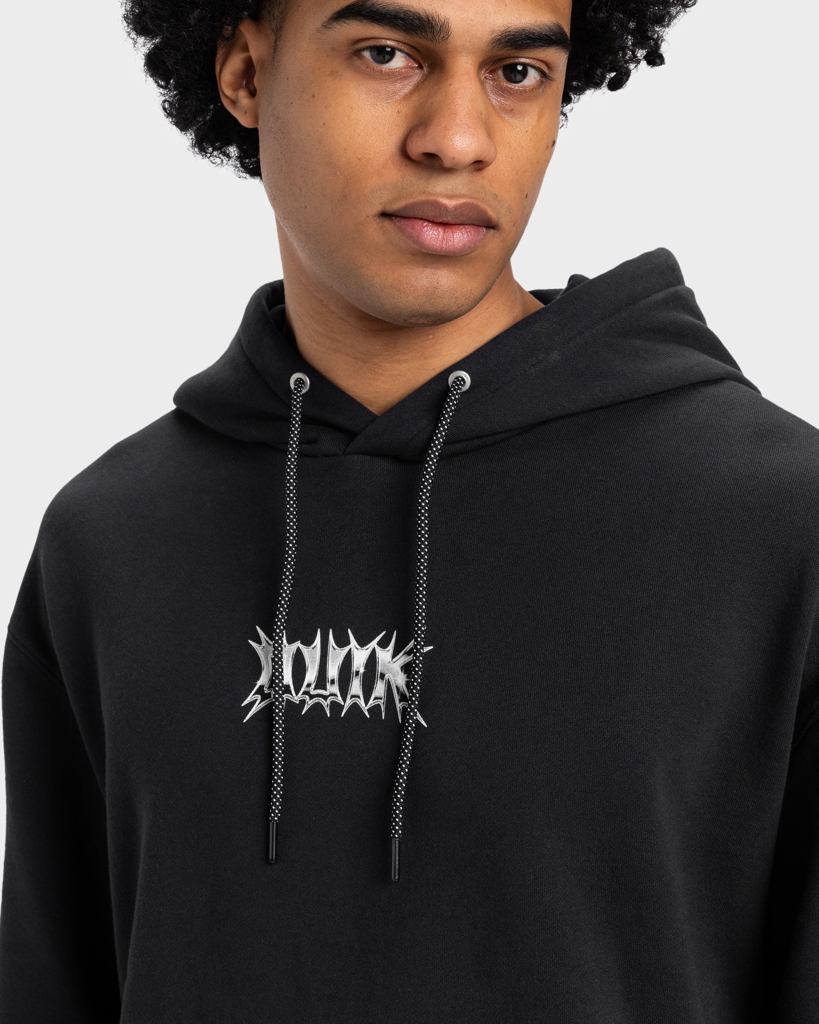 Mens Chrome Lightning Pullover Hoodie
