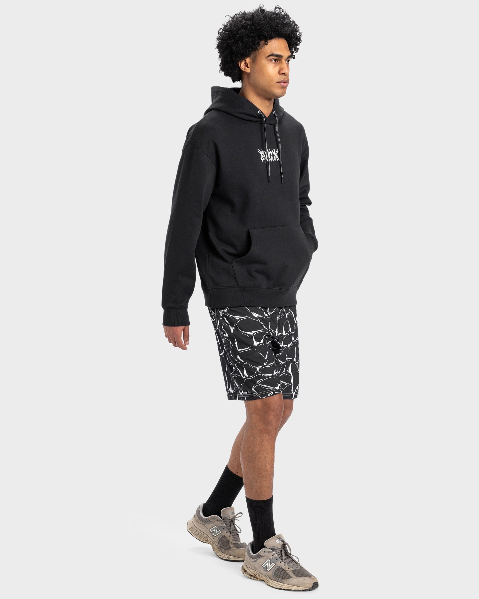 Mens Chrome Lightning Pullover Hoodie