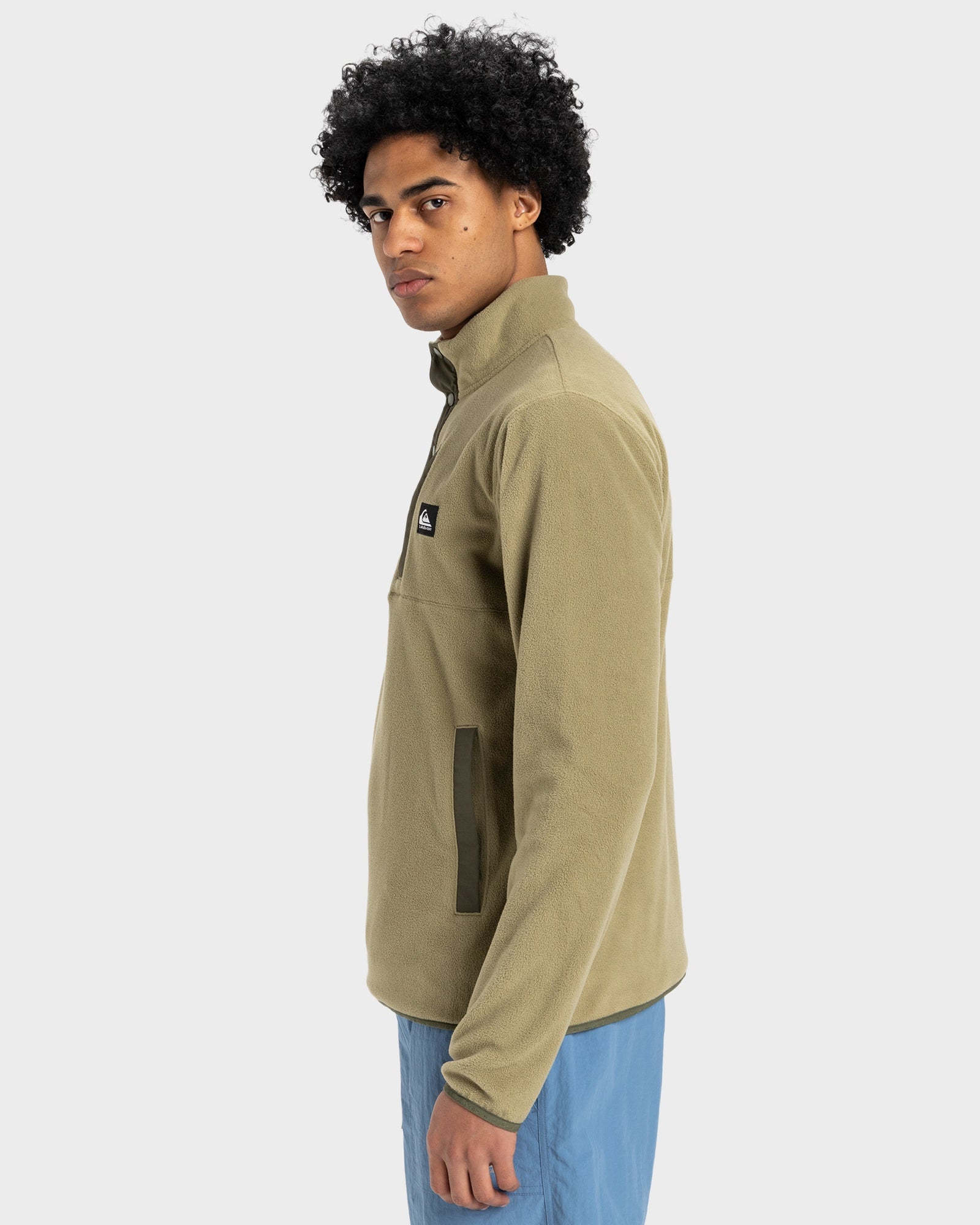 Mens No Destination 2 Half Snap Fleece Top – Quiksilver