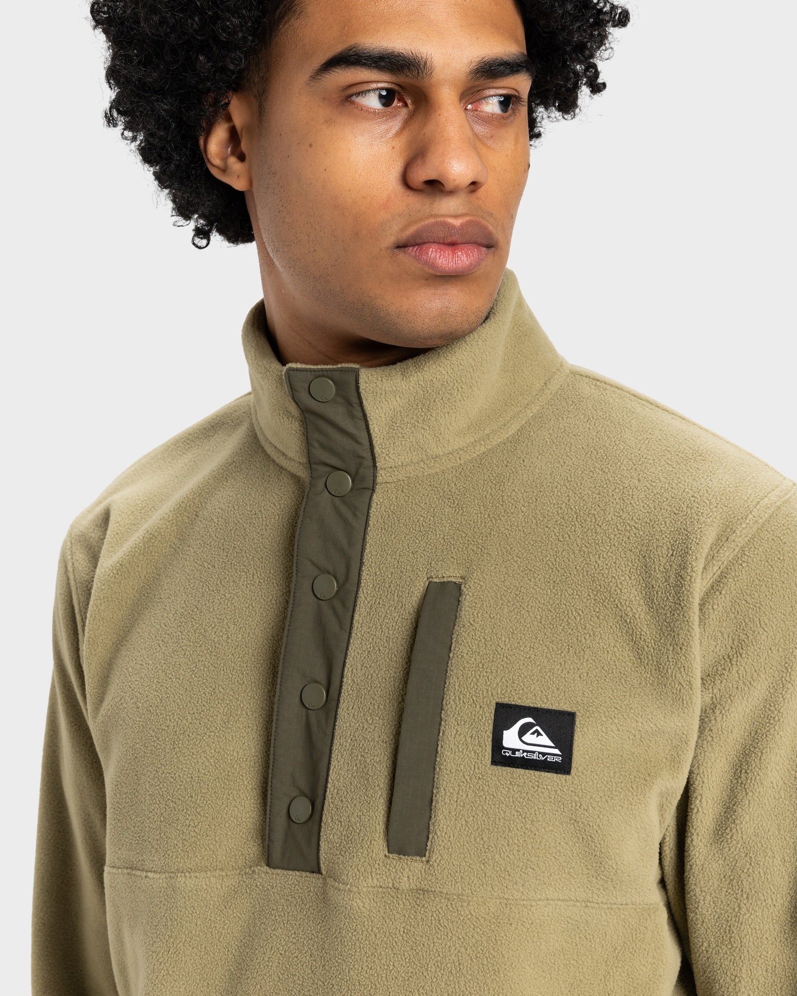 Mens No Destination 2 Half Snap Fleece Top – Quiksilver