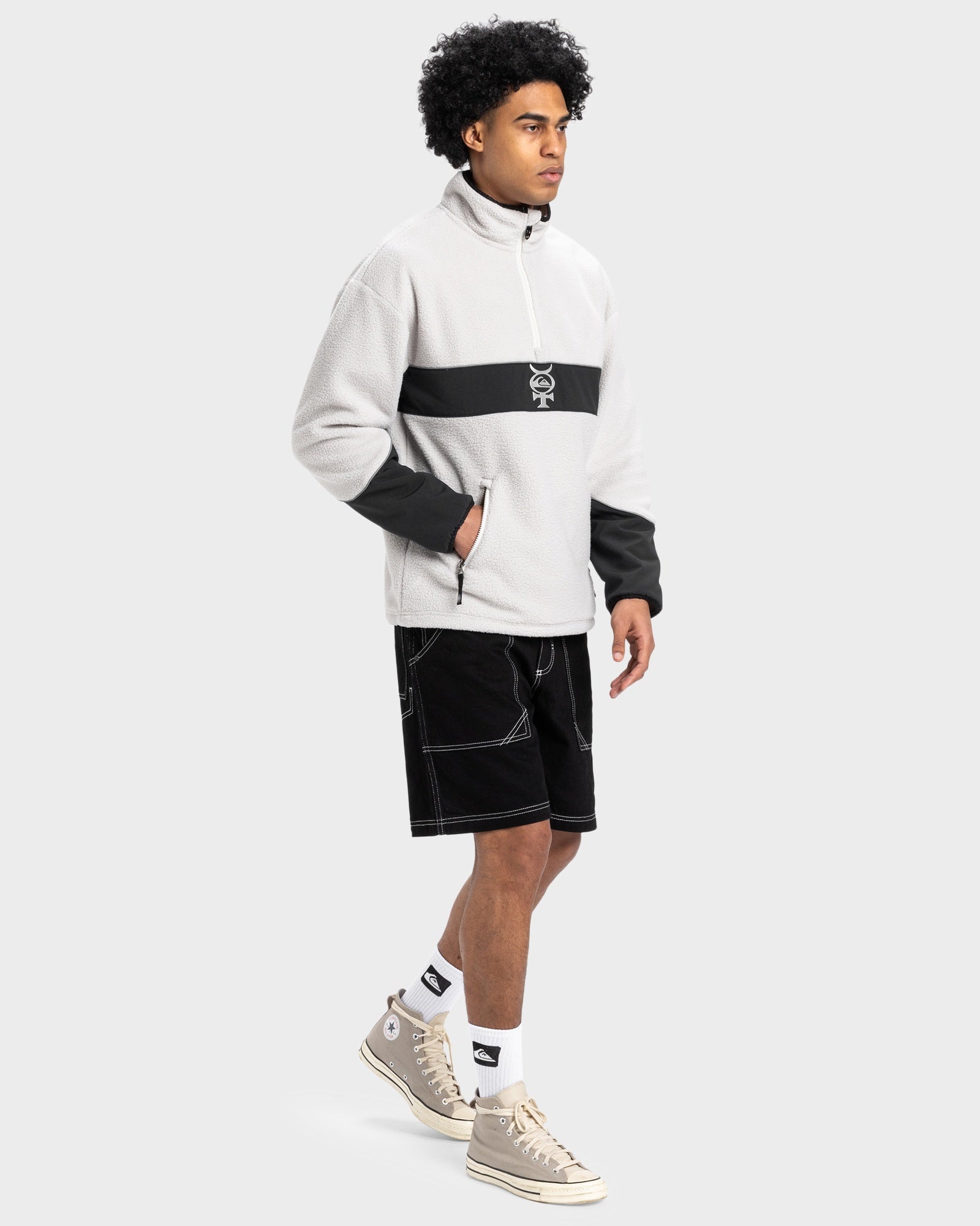 Mens Mercury Half Zip Polar Fleece Top