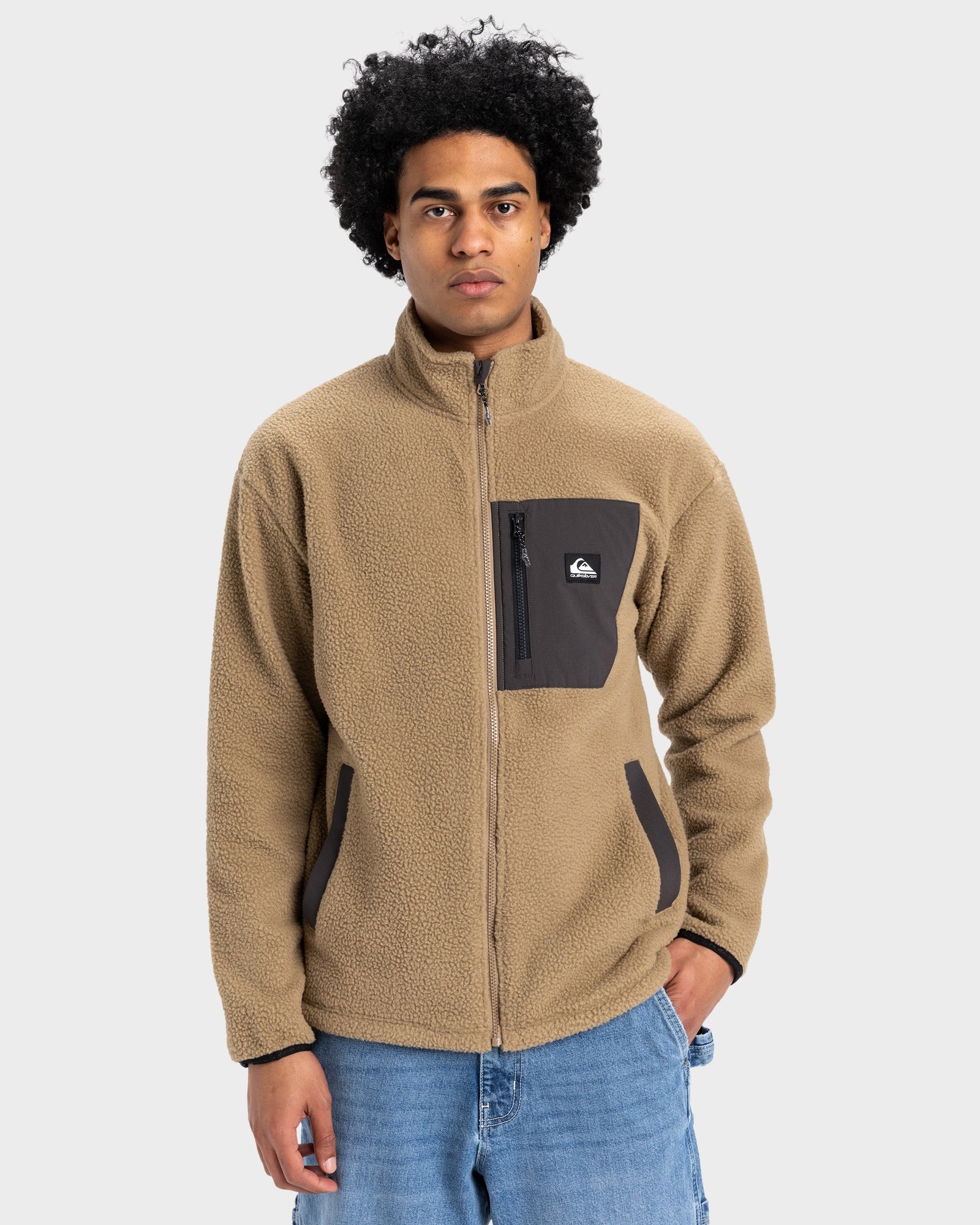 Mens Clean Coast Full Zip Crew Neck – Quiksilver