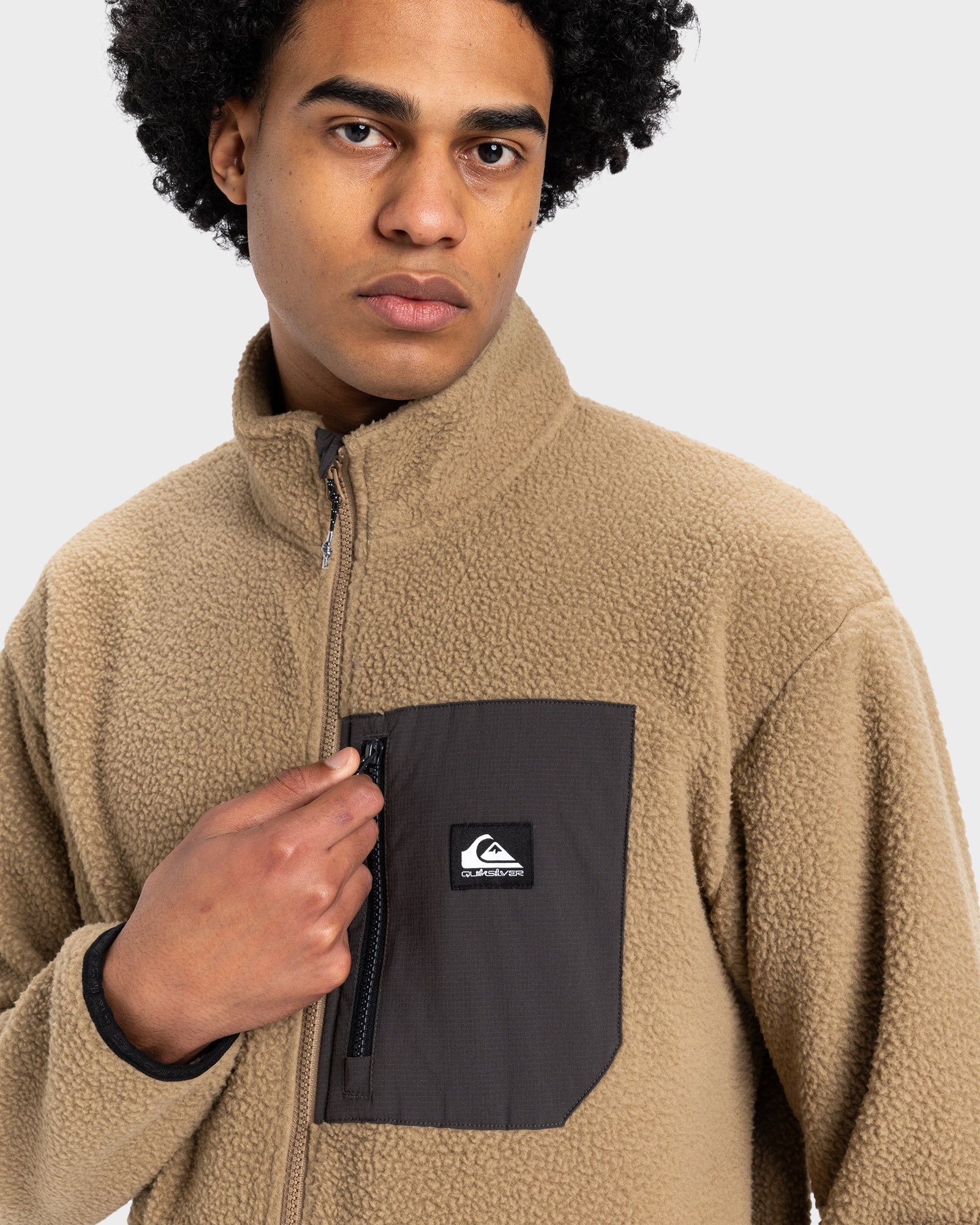 Mens Clean Coast Full Zip Crew Neck – Quiksilver
