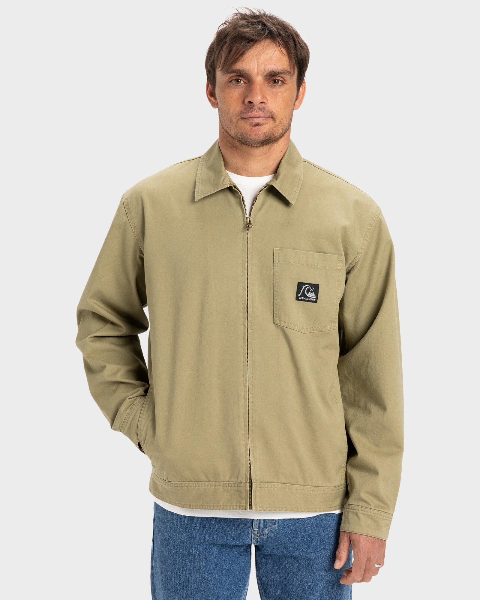 Mens DNA Harrington Jacket – Aloe – Quiksilver AU