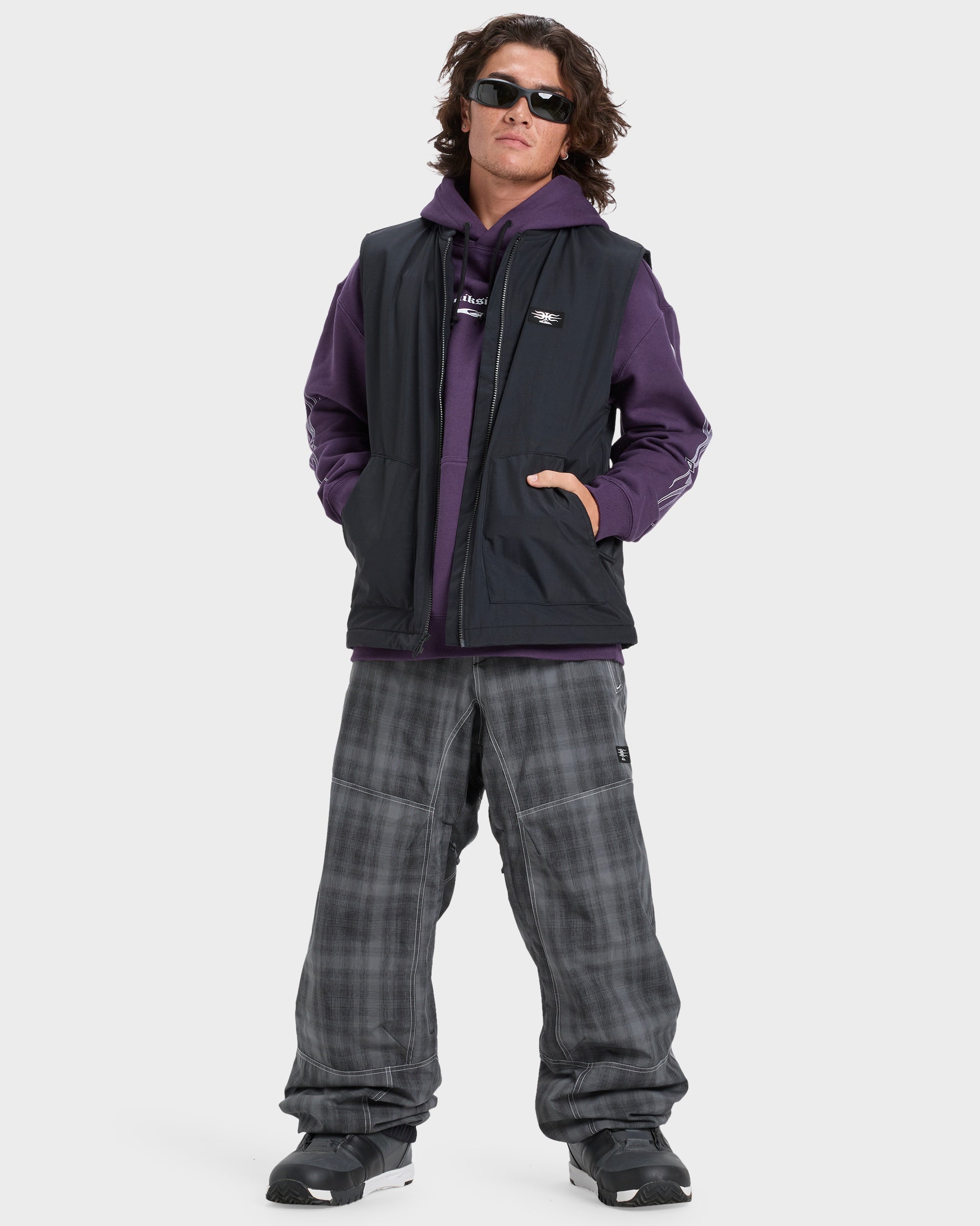 ジャケット・アウター Quiksilver Reversible Puffer Vest Jacket Mens Wasted Gilet Insulated Jacket – True Black – Quiksilver AU