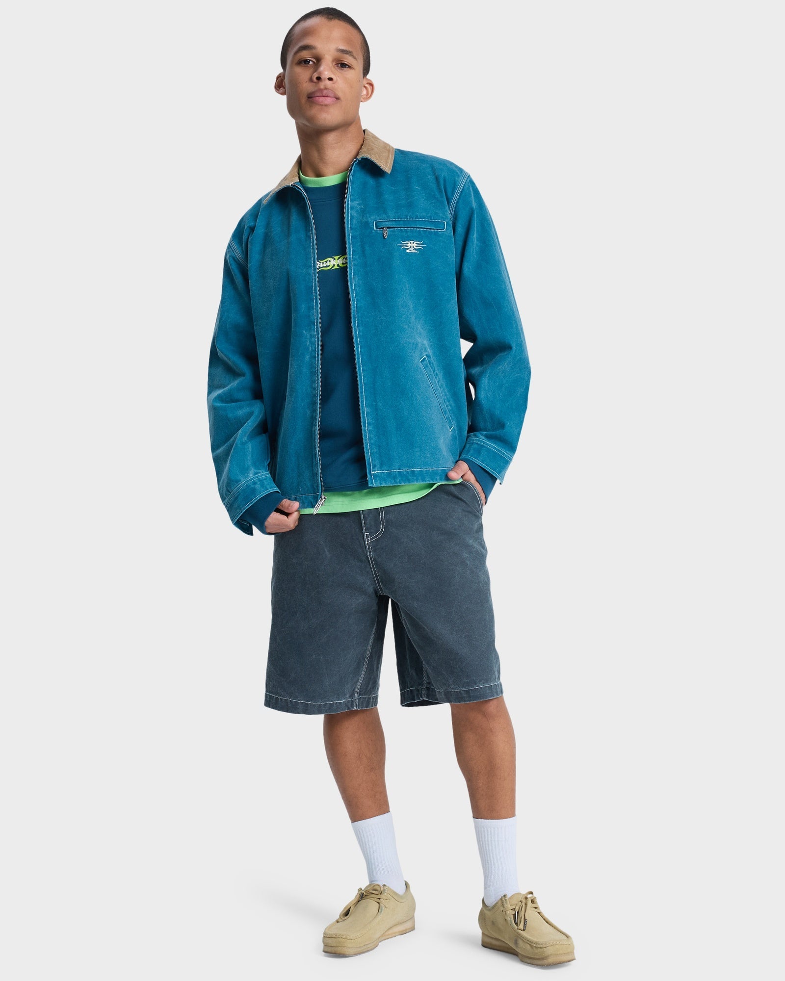 Mens Sharper Pad Unlined Workwear Jacket – Dark Denim – Quiksilver AU