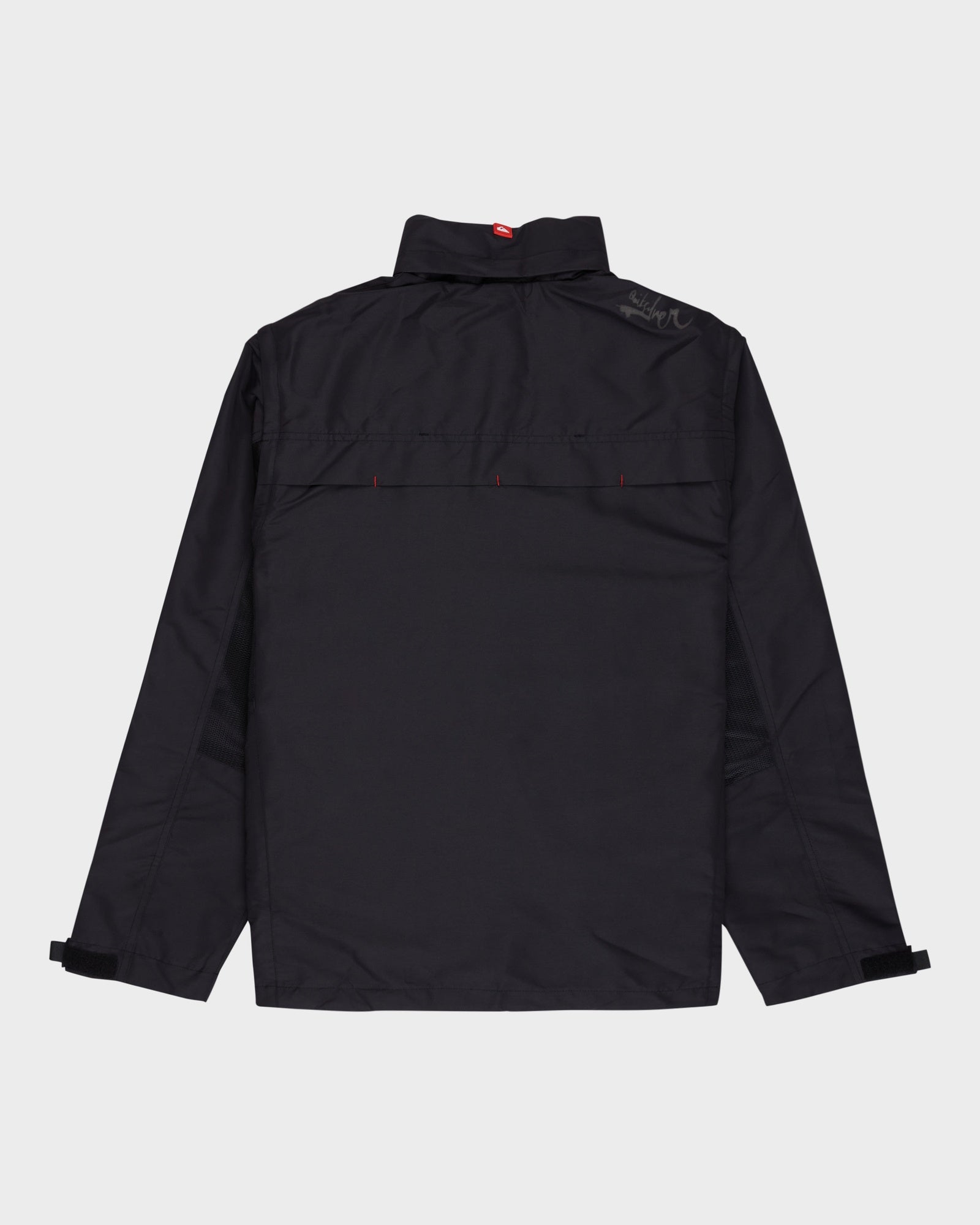 Mens YG Crossbone Zip Off Windproof Jacket – Black – Quiksilver AU