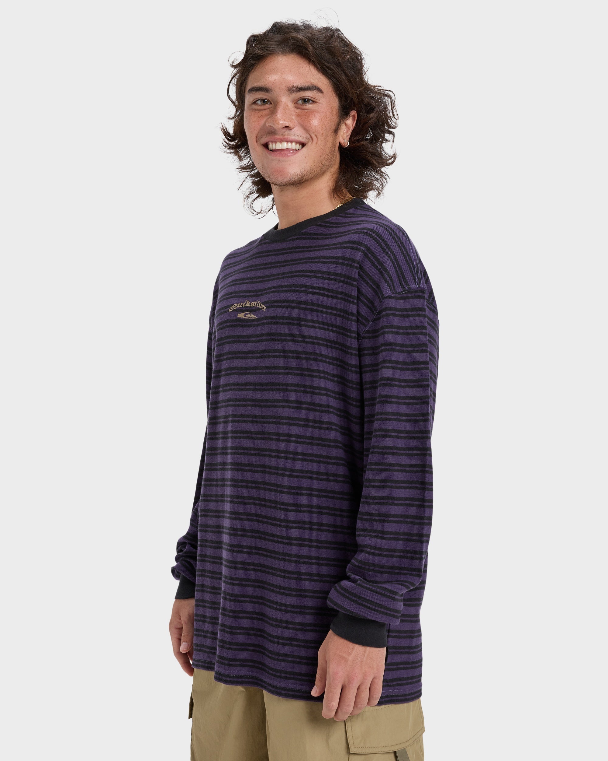 Mens Mercury Old Hoop Long Sleeve T-Shirt