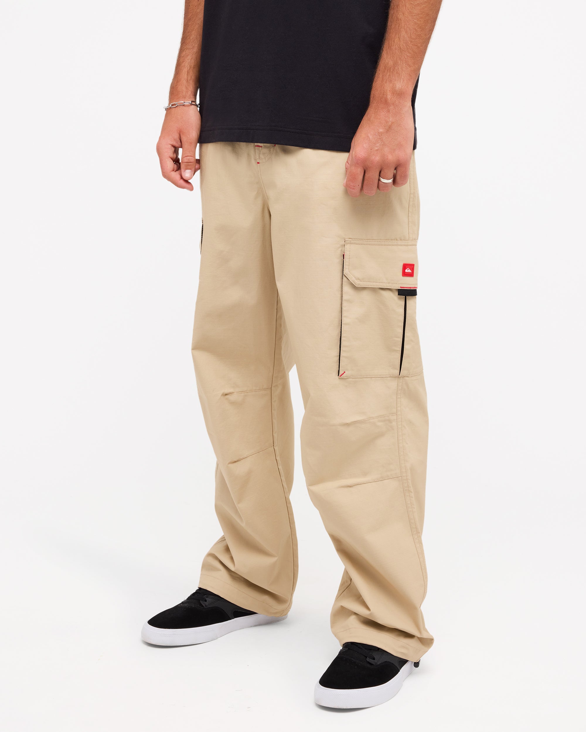 Mens YG Thunderstuck Cargo Pants – Khaki – Quiksilver AU