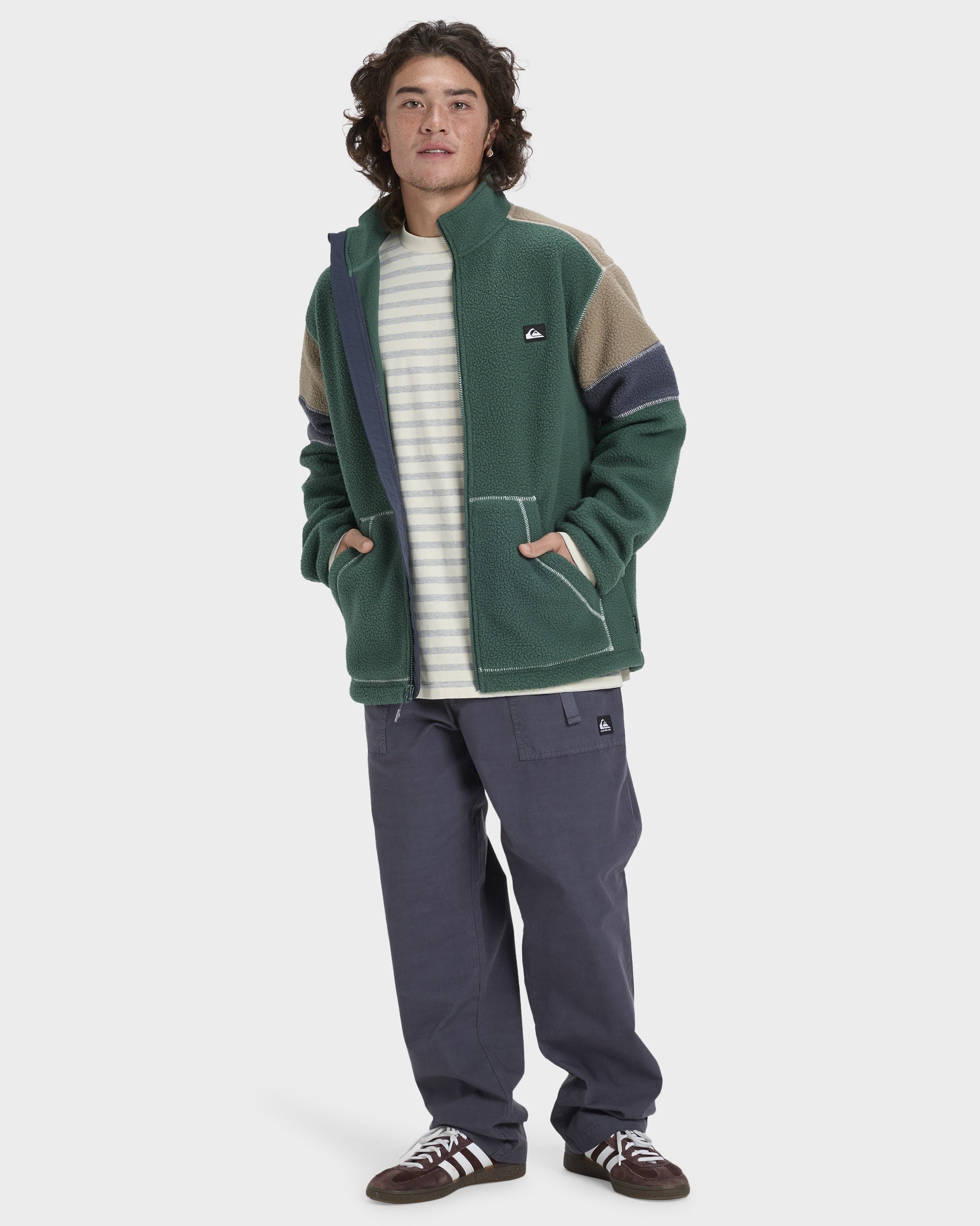 Mens Clean Coast Block Fleece Jacket
