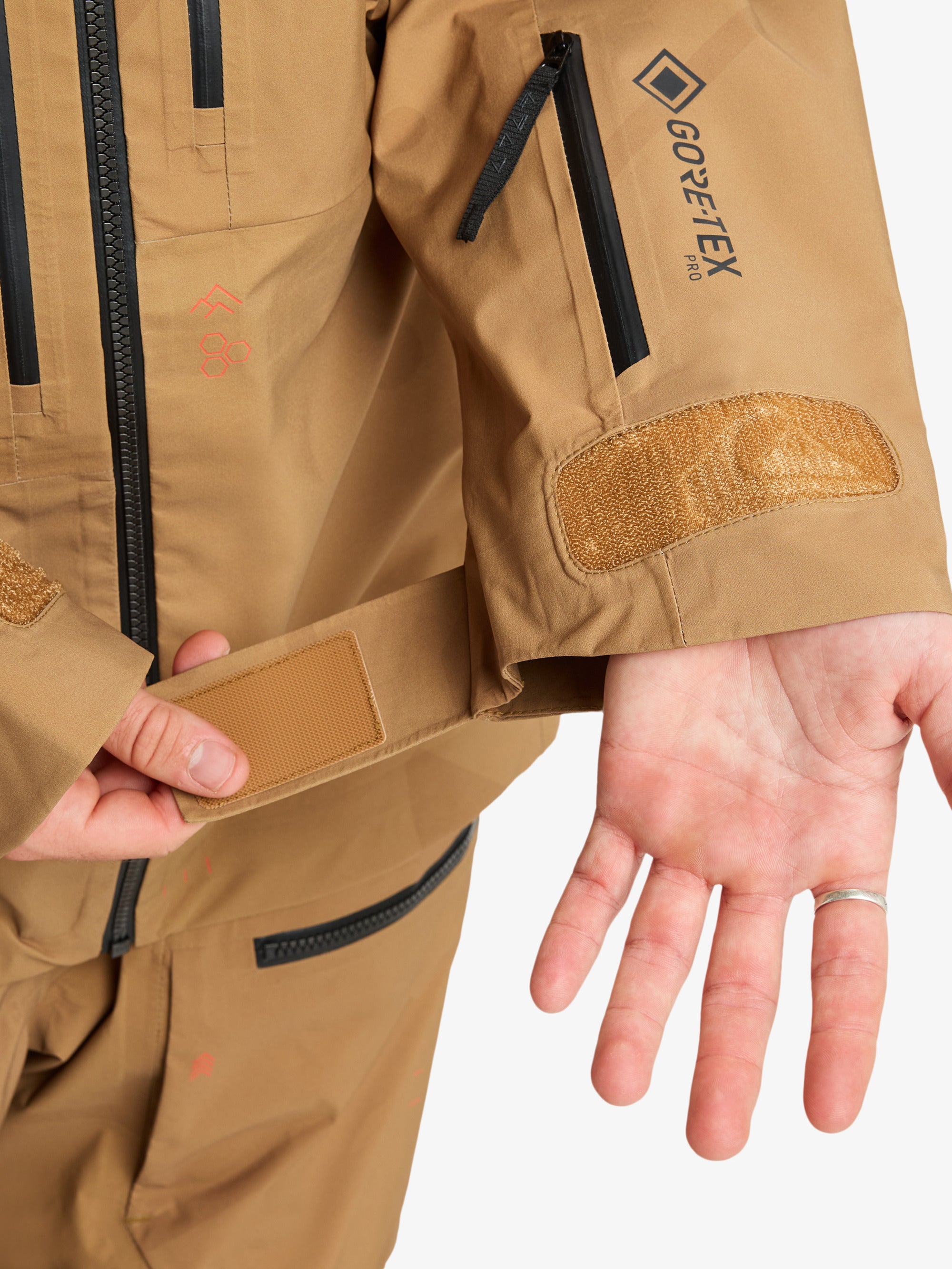 Mens Travis Rice 3L Gore-Tex Pro Snow Jacket – Tr Bone Brown