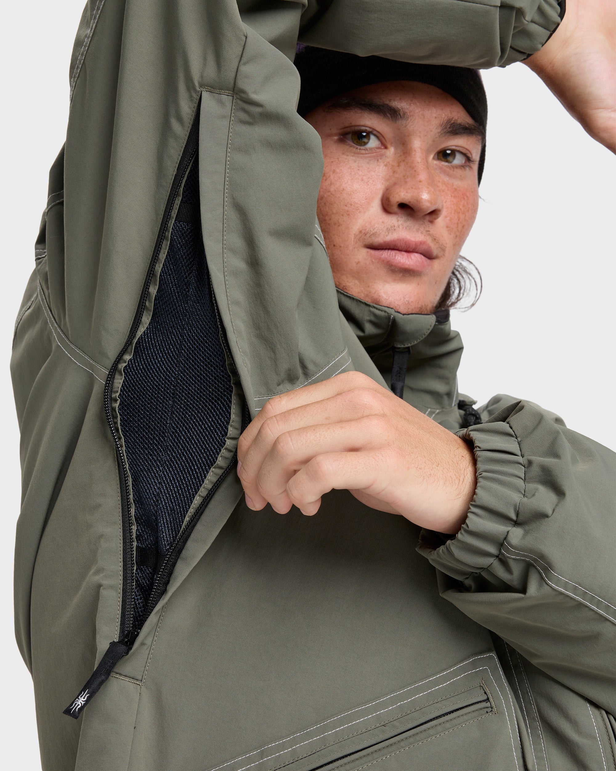 ジャケット・アウター how to live Mens Live Wire Snow Jacket – Dusty Olive – Quiksilver AU