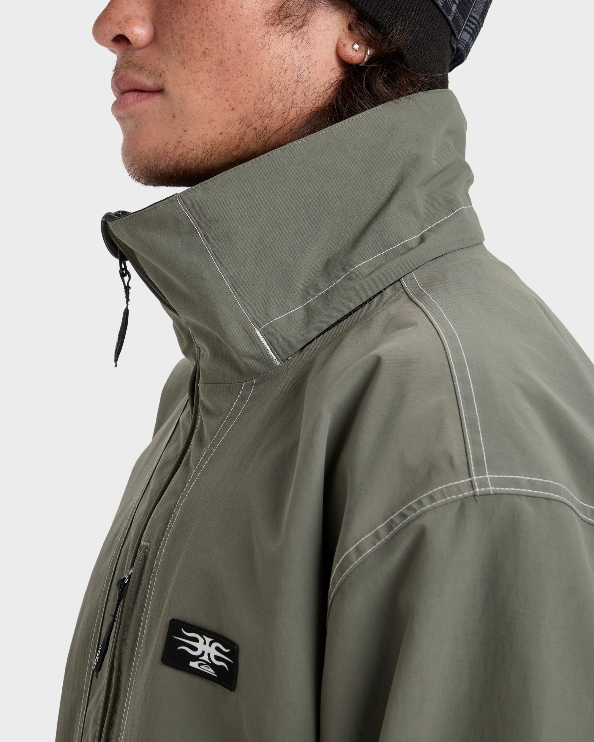 Mens Live Wire Snow Jacket – Dusty Olive – Quiksilver AU