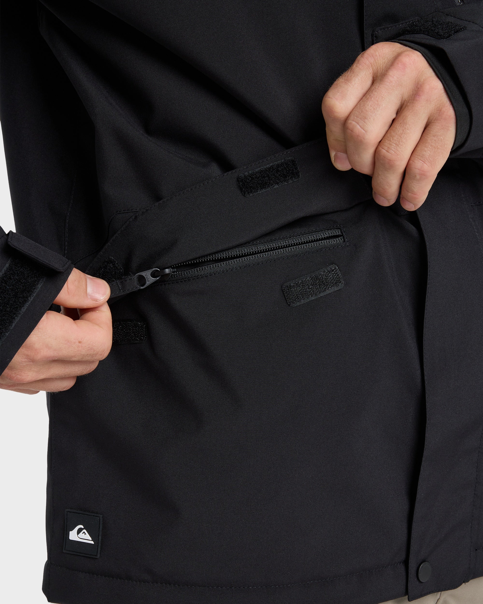 Mens Mission Solid Snow Jacket – True Black – Quiksilver AU