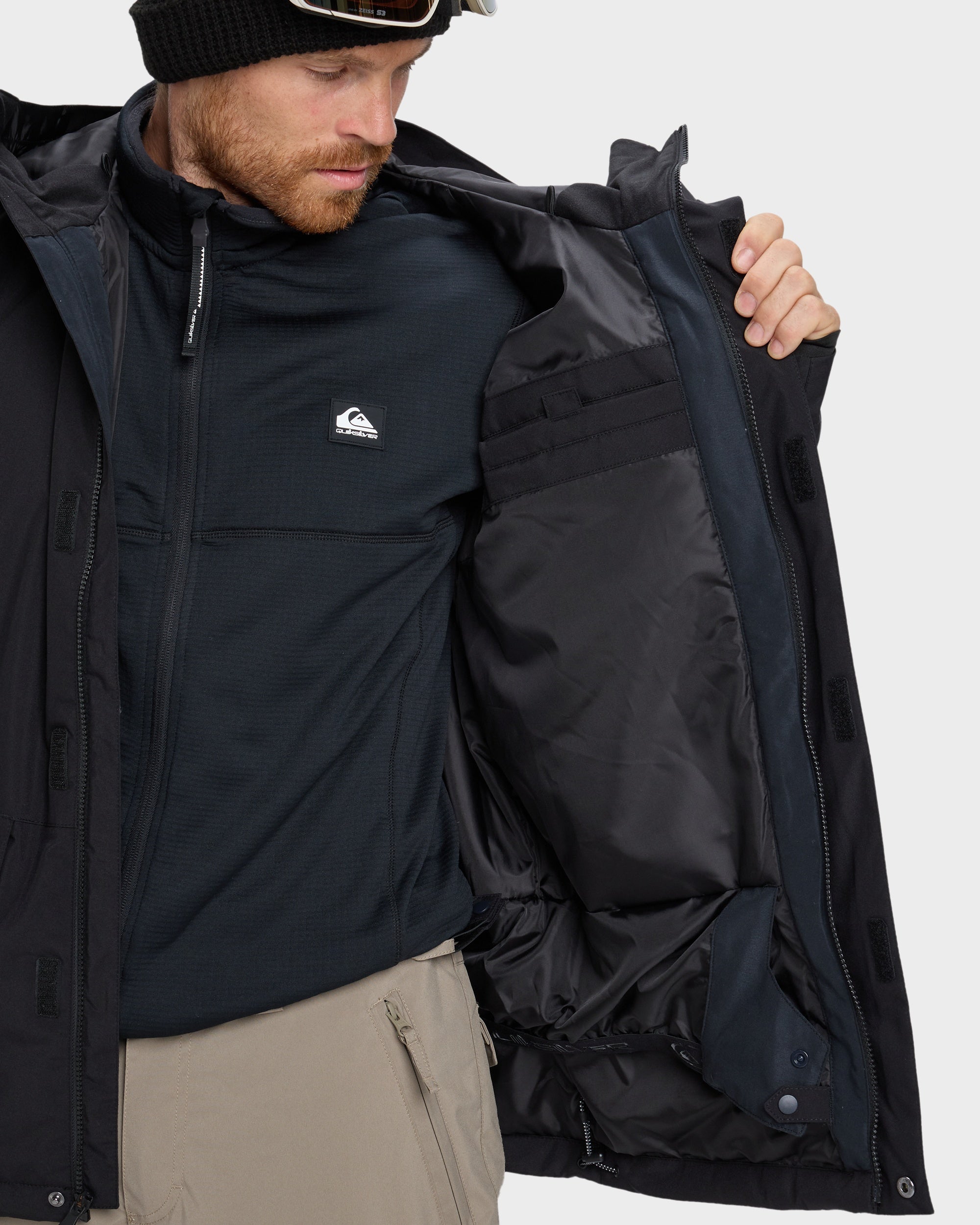 QUIKSILVER MISSION SOLID ジャケット Mサイズ 黒 Mens Mission Solid Snow Jacket – Quiksilver
