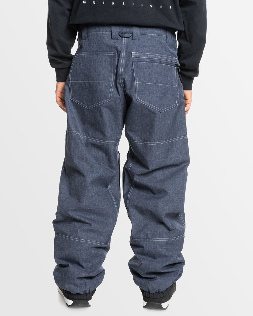 Denim Ski Pants Mens Live Wire Snow Pants DENIM Quiksilver