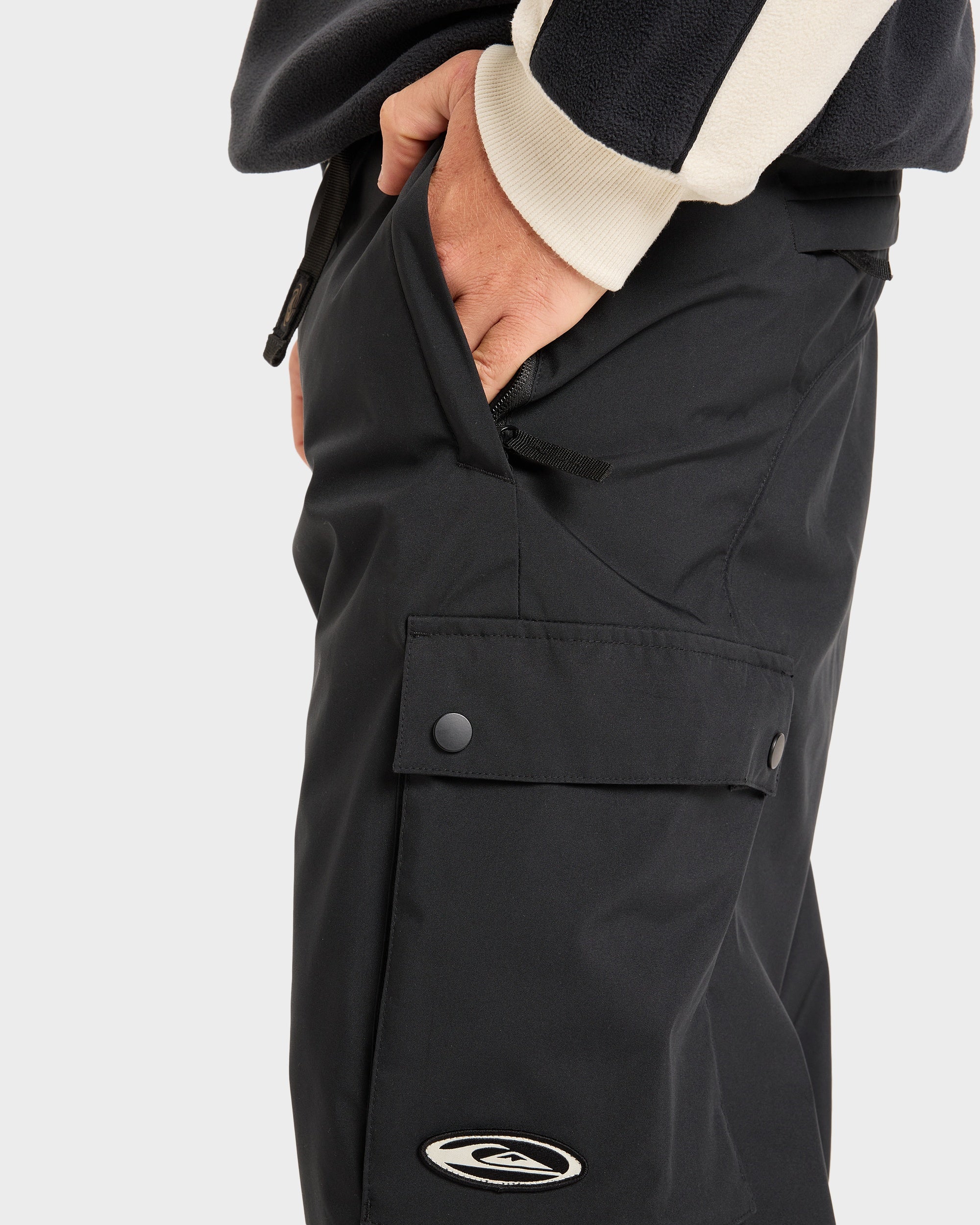 Mens Snow Down Cargo Snow Pants