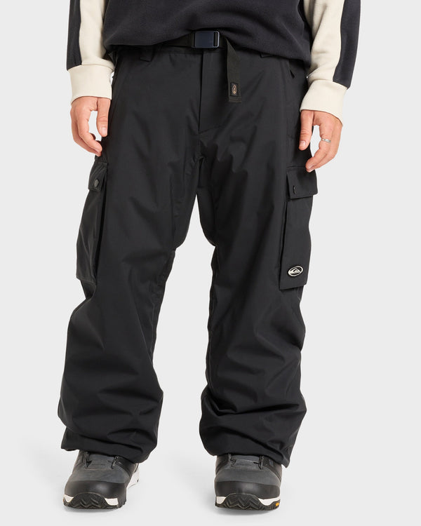 Mens Snow Down Cargo Snow Pants