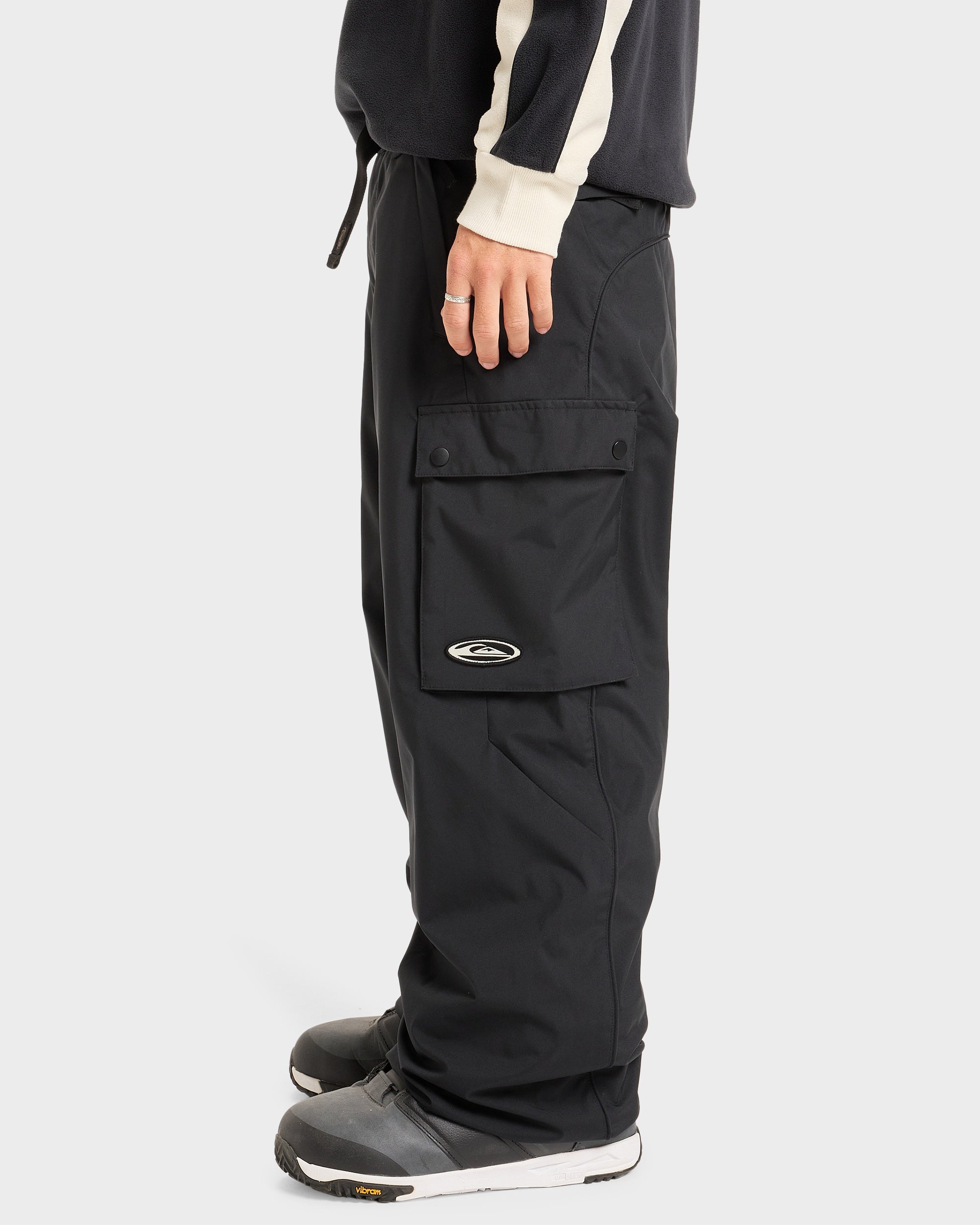 Mens Snow Down Cargo Snow Pants