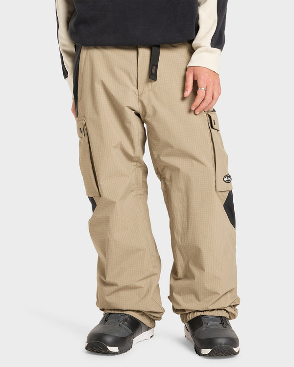 Mens Snow Down Cargo Snow Pants