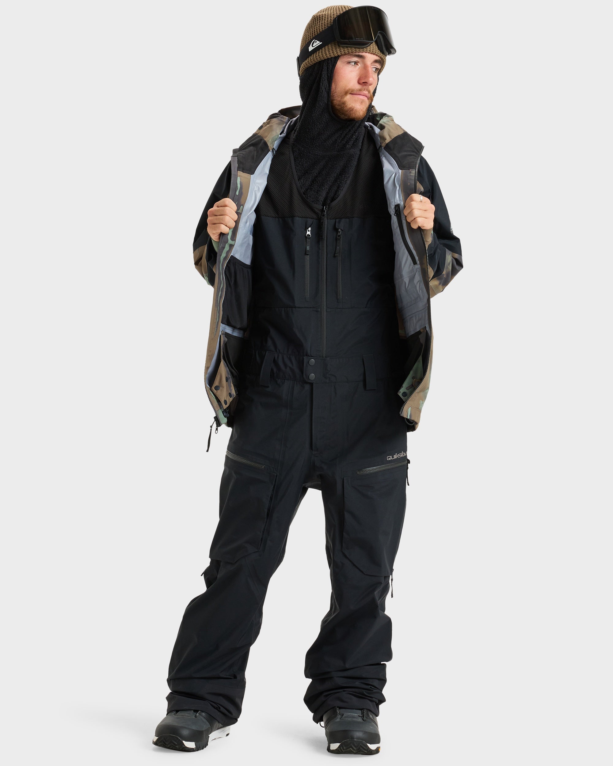 Mens Highline Pro 3L Gore-Tex Bib Snow Pants – Quiksilver