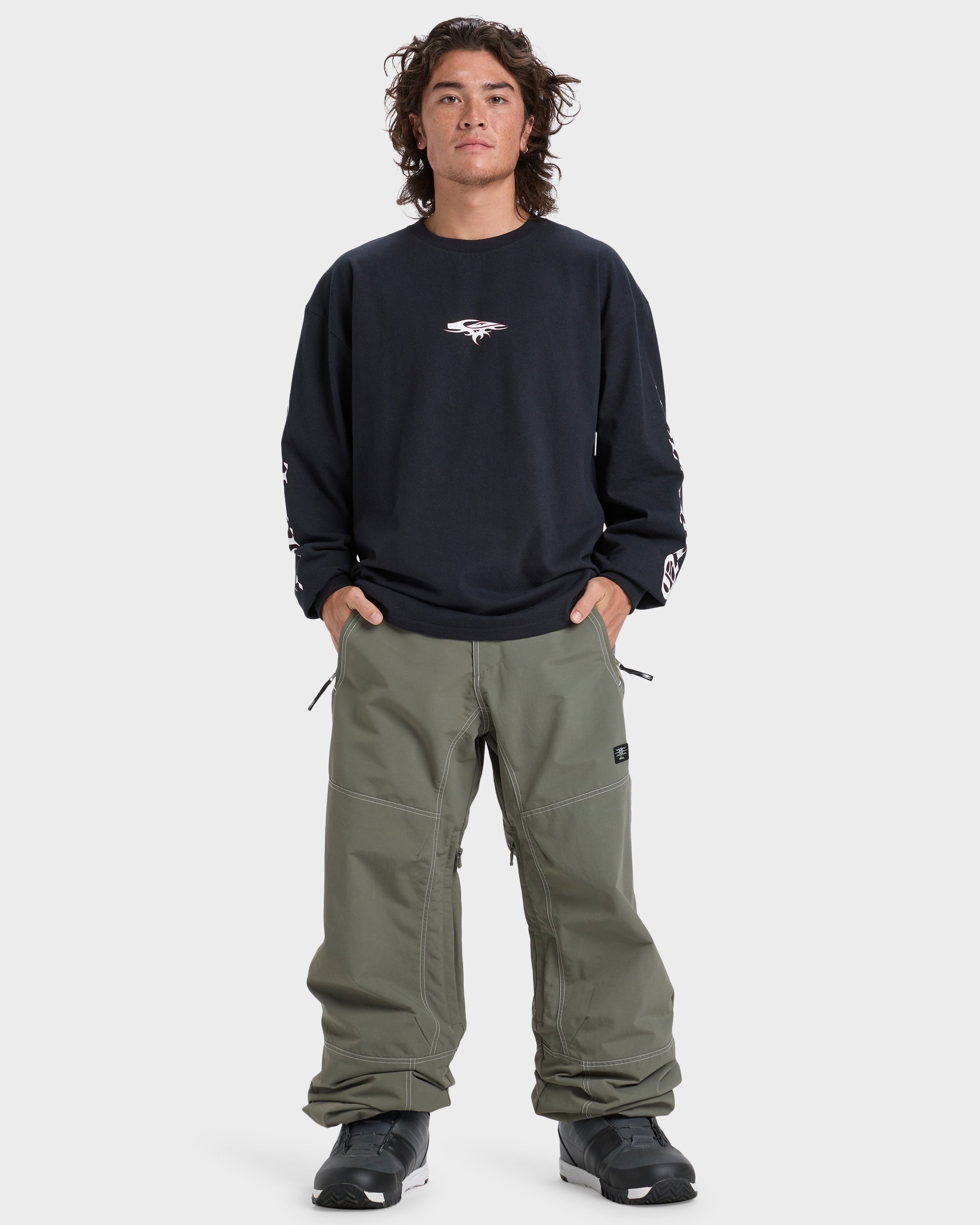 Mens Live Wire Snow Pants – Dusty Olive – Quiksilver AU