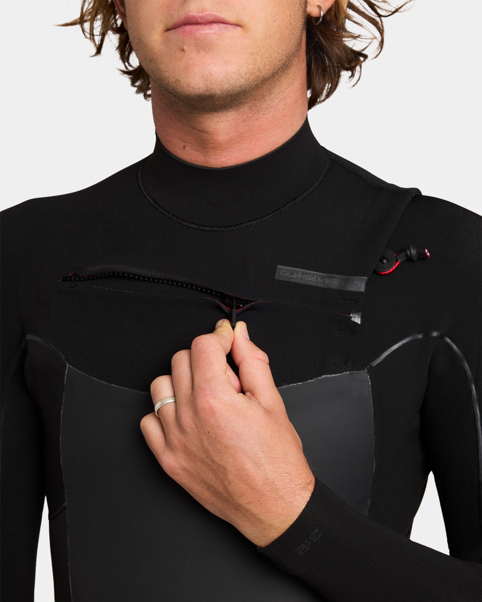 Mens 3/2mm Marathon Sessions Chest Zip Wetsuit – Black – Quiksilver AU