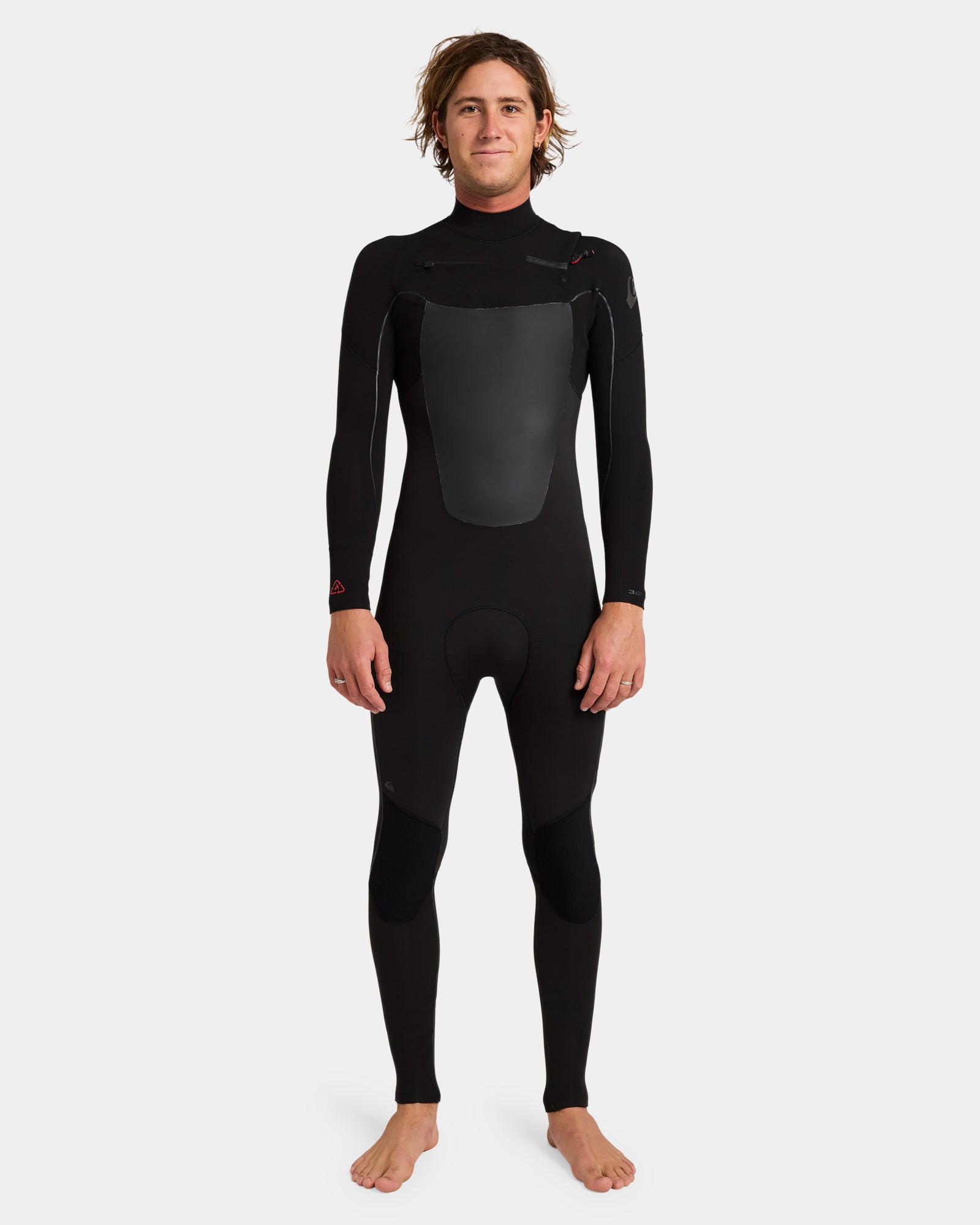 Mens 3/2mm Marathon Sessions Chest Zip Wetsuit – Black – Quiksilver AU