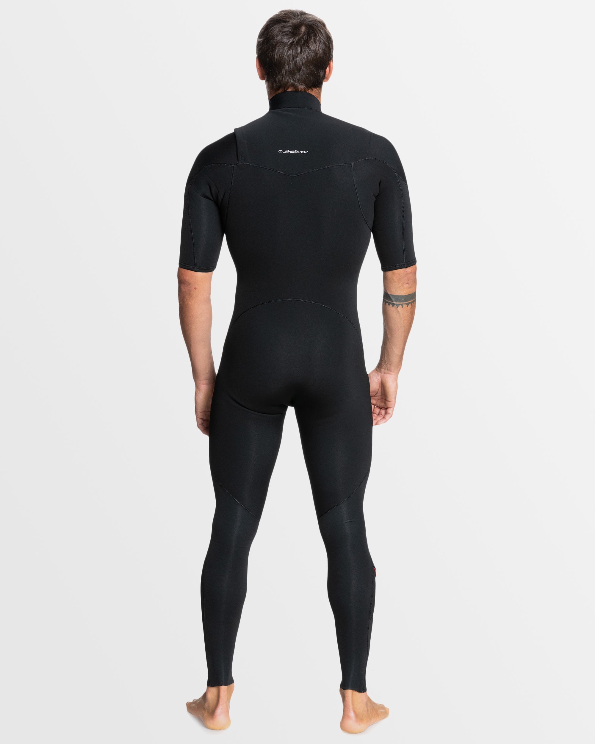 Mens 2/2mm Everyday Sessions Chest Zip Steamer – Black – Quiksilver AU