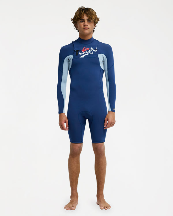 Mens Young Guns 2/2mm Full Zip Long Sleeve Springsuit