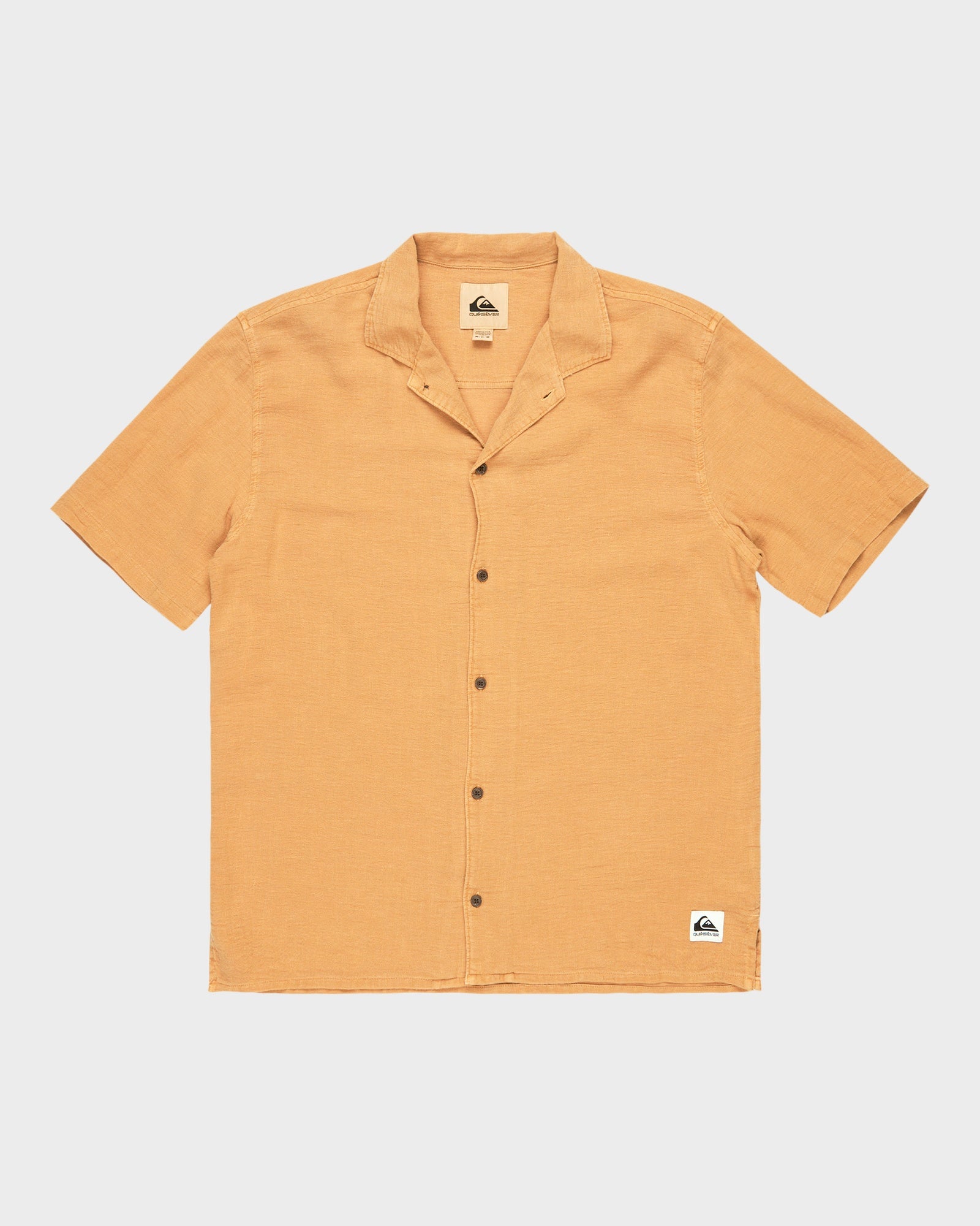 Mens Sunrise Short Sleeve Shirt – Bran – Quiksilver AU