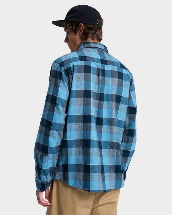 Mens Motherfly Plaid Long Sleeve Shirt