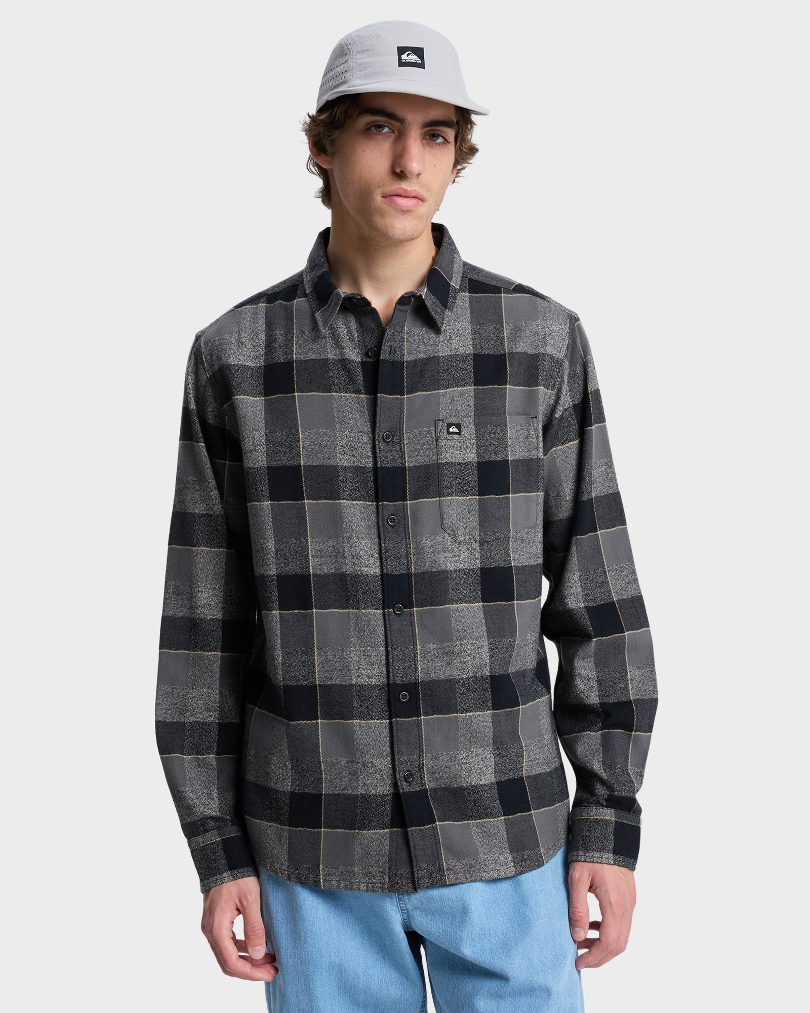 Mens Motherfly Plaid Long Sleeve Shirt – Iron Gate Motherfly