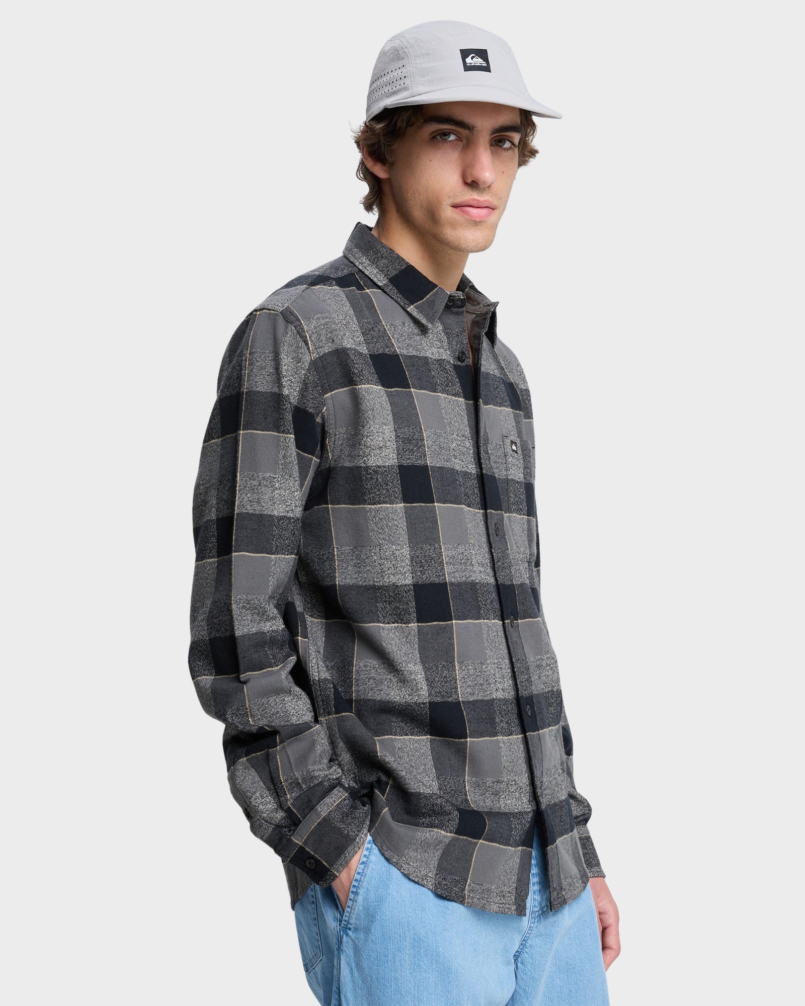 Mens Motherfly Plaid Long Sleeve Shirt – Iron Gate Motherfly