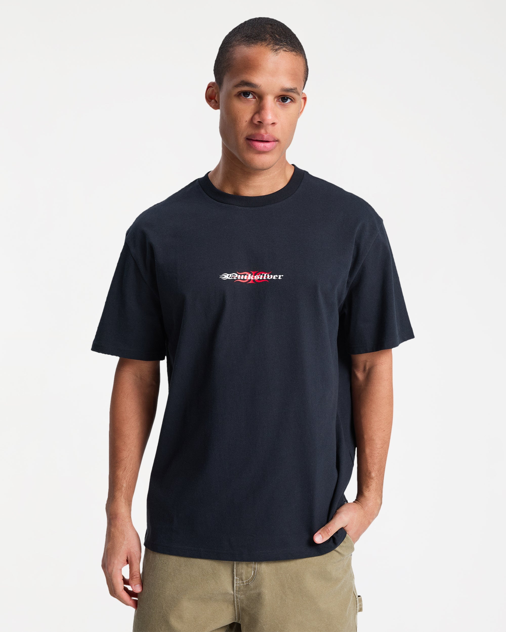 Mens Mercury Burning T-Shirt – Black – Quiksilver AU